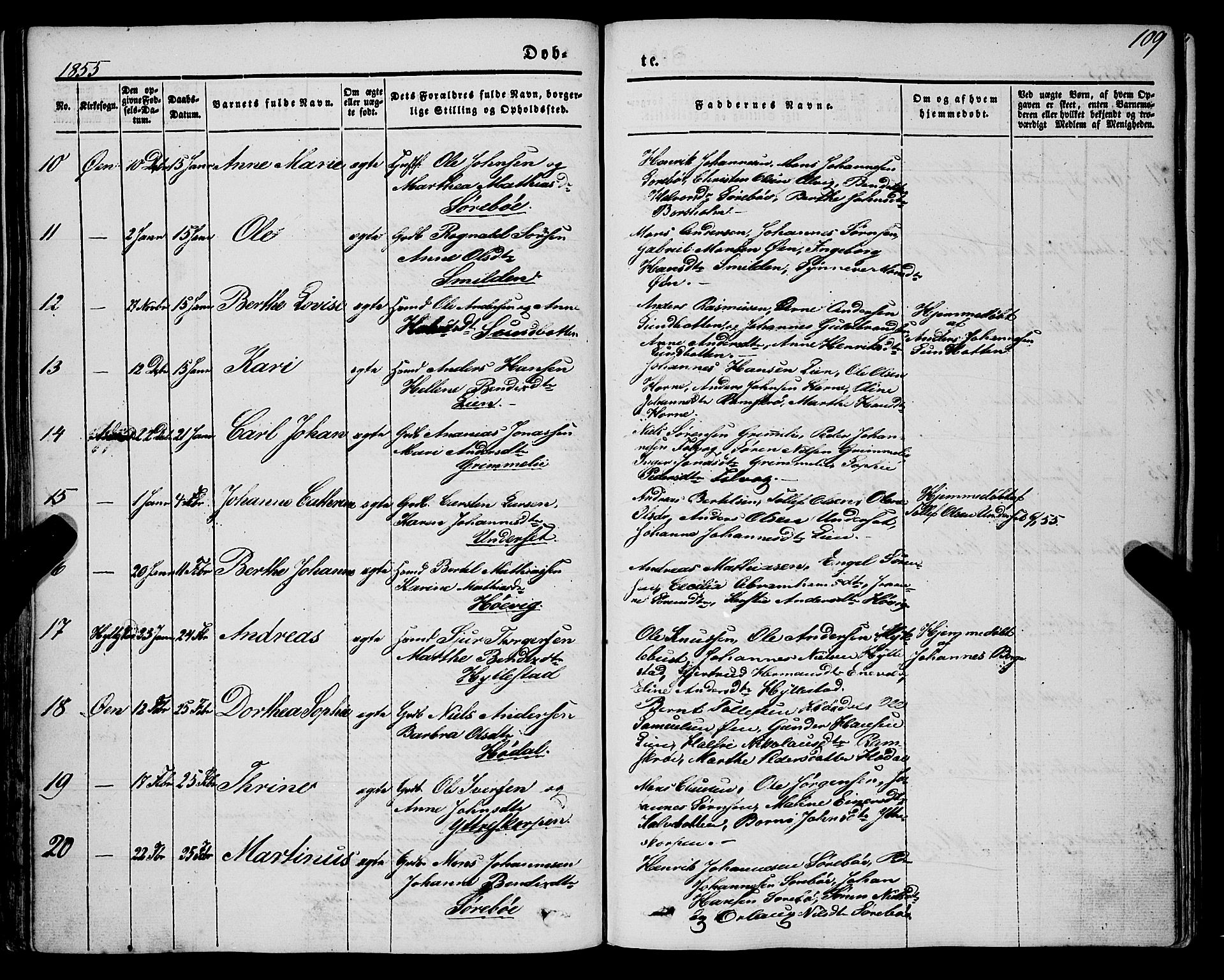 Askvoll sokneprestembete, AV/SAB-A-79501/H/Haa/Haaa/L0011/0001: Parish register (official) no. A 11 I, 1845-1864, p. 110