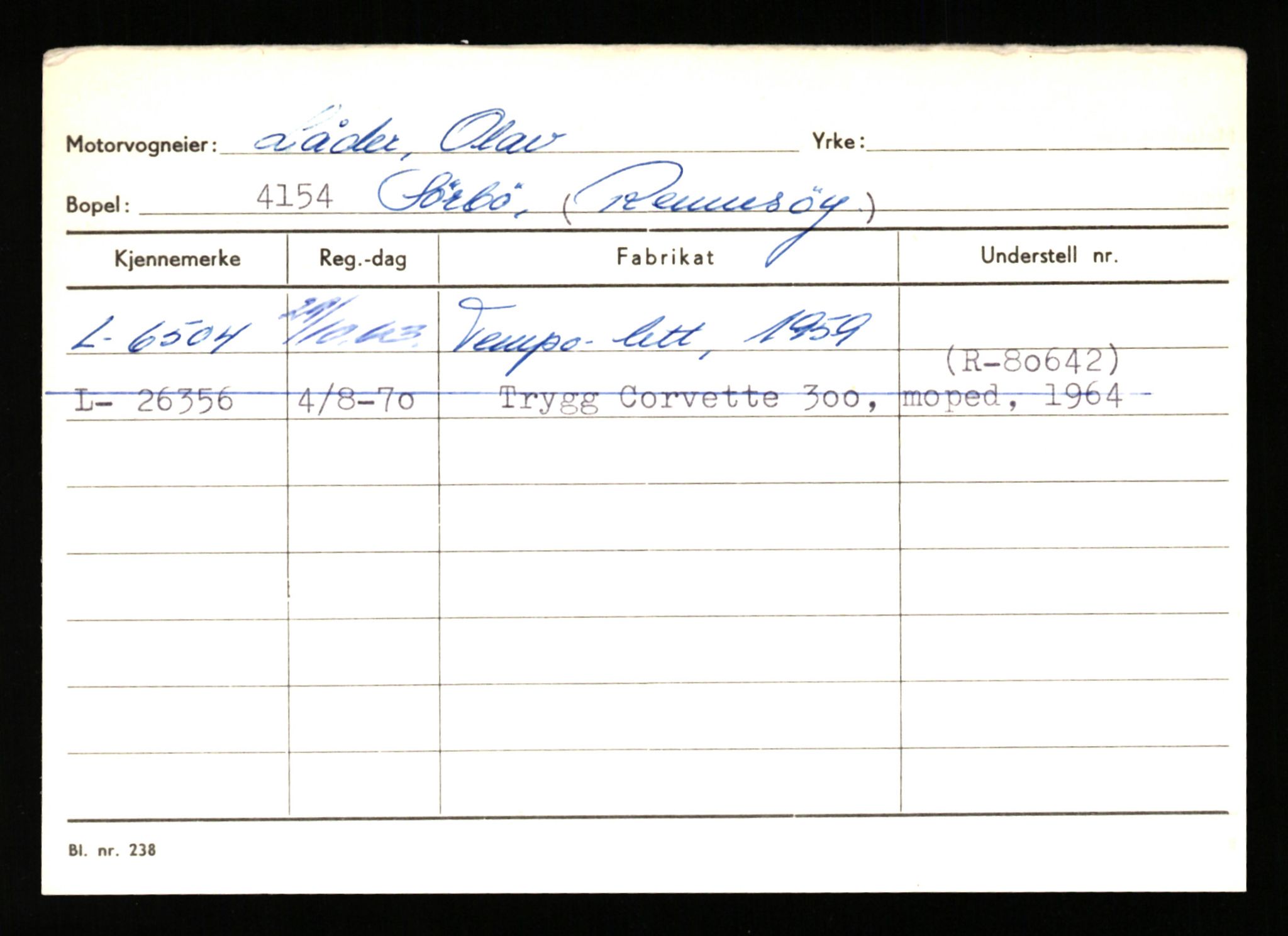 Stavanger trafikkstasjon, SAST/A-101942/0/H/L0024: Lyberg - Melgård, 1930-1971, p. 1141