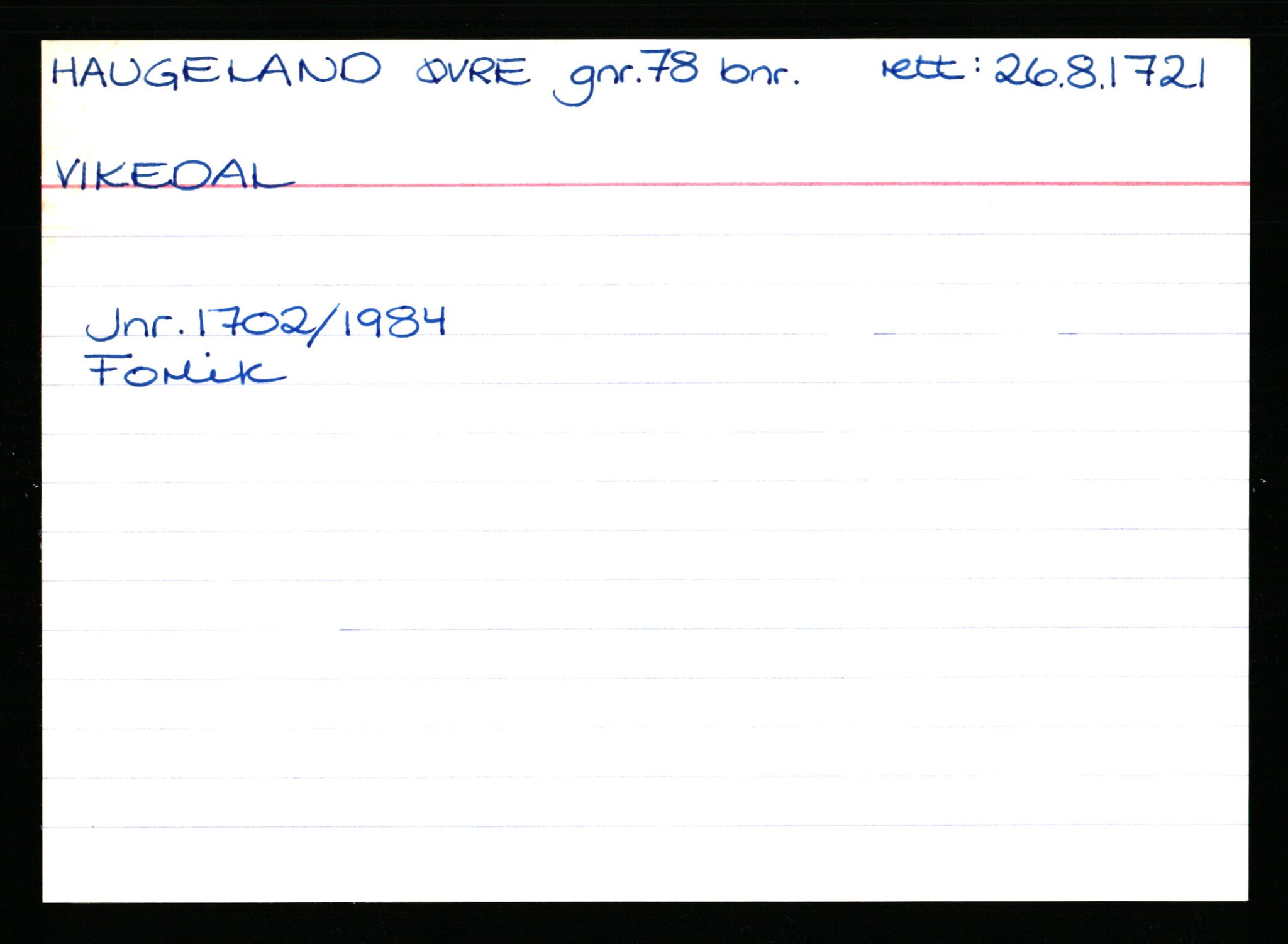 Statsarkivet i Stavanger, AV/SAST-A-101971/03/Y/Yk/L0015: Registerkort sortert etter gårdsnavn: Haneberg - Haugland nedre, 1750-1930, p. 517