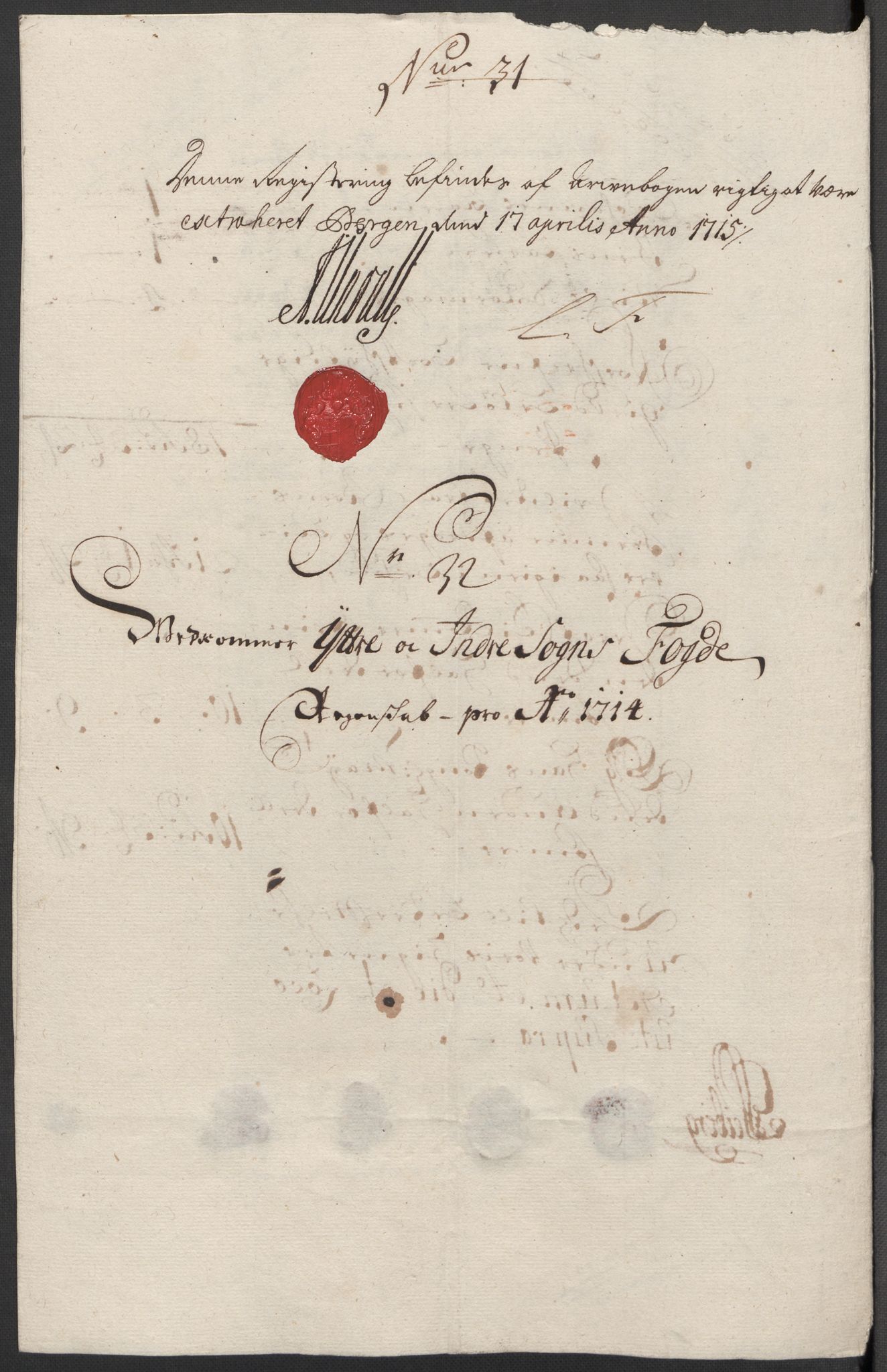 Rentekammeret inntil 1814, Reviderte regnskaper, Fogderegnskap, AV/RA-EA-4092/R52/L3319: Fogderegnskap Sogn, 1713-1714, p. 848