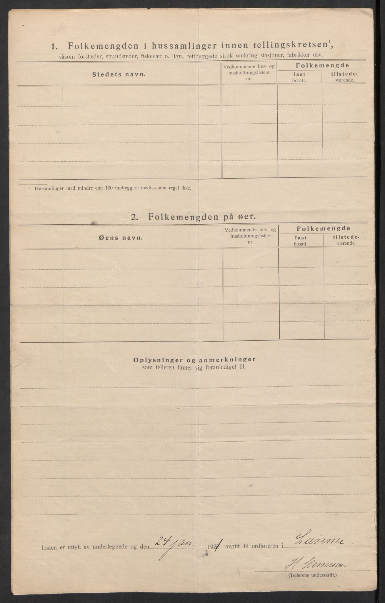 SAH, 1920 census for Lunner, 1920, p. 37