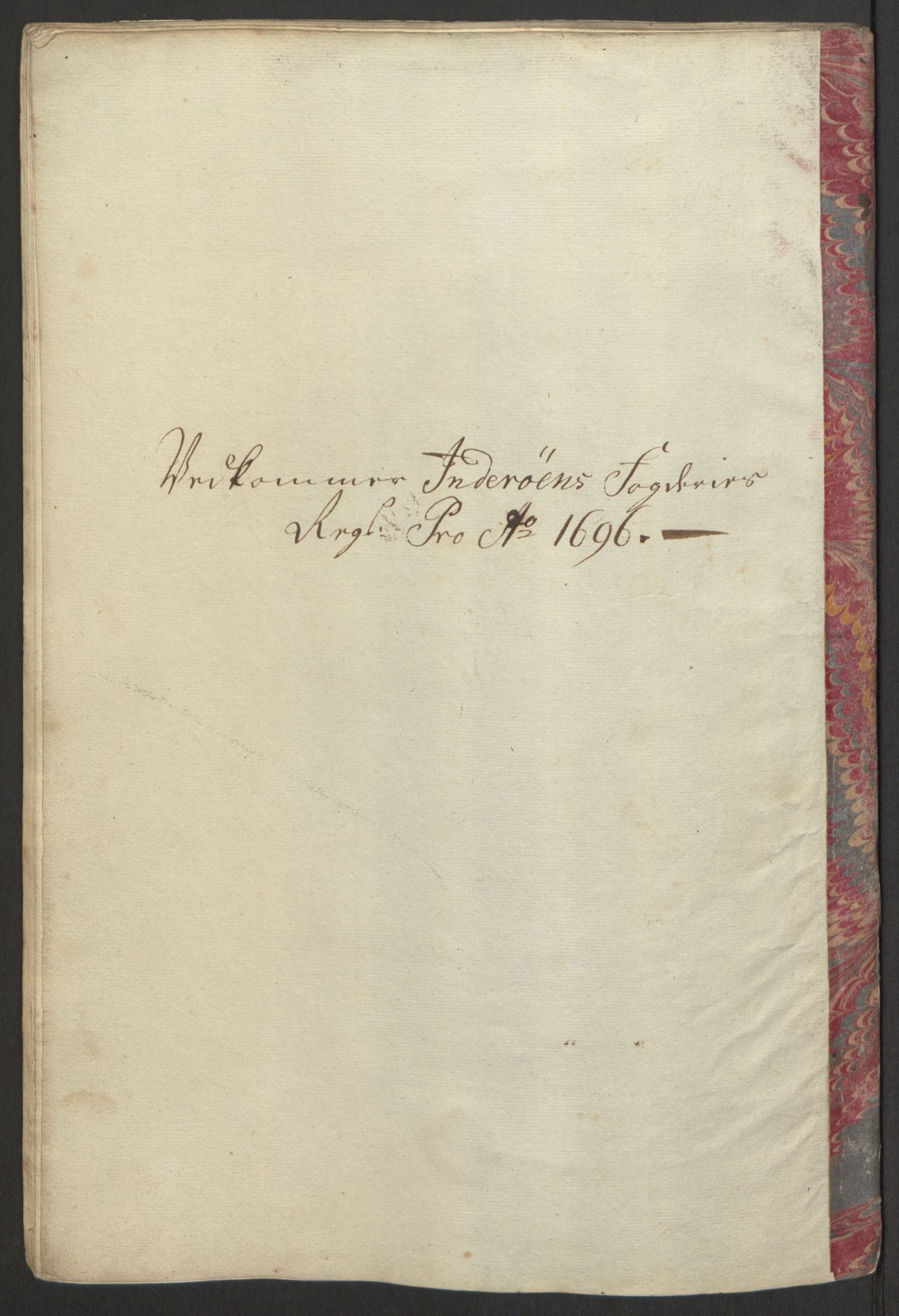 Rentekammeret inntil 1814, Reviderte regnskaper, Fogderegnskap, RA/EA-4092/R63/L4309: Fogderegnskap Inderøy, 1695-1697, p. 154