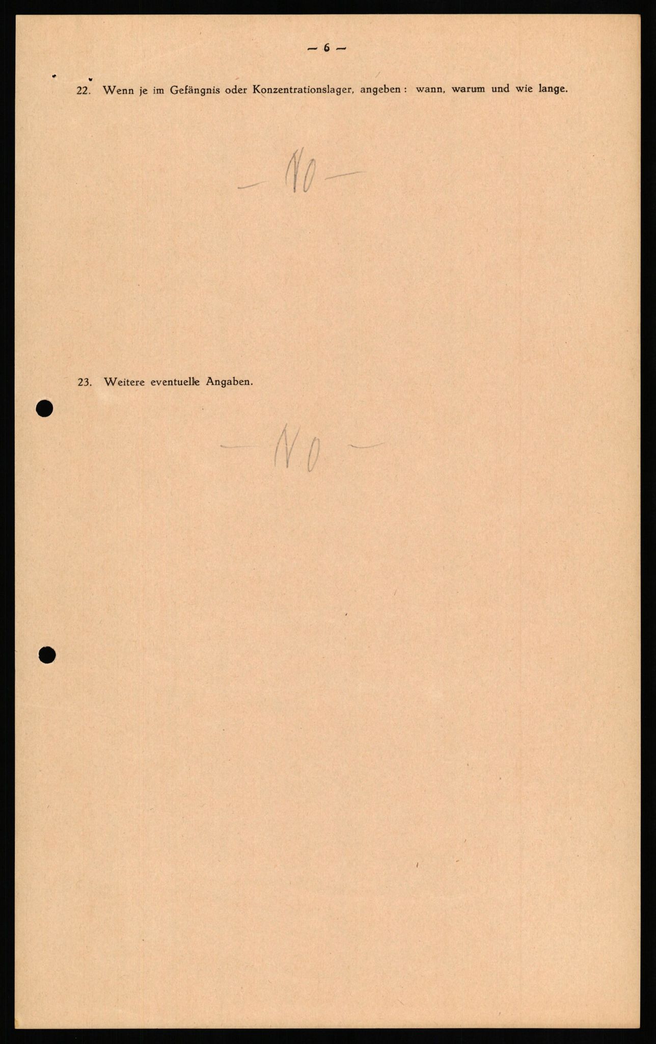 Forsvaret, Forsvarets overkommando II, AV/RA-RAFA-3915/D/Db/L0026: CI Questionaires. Tyske okkupasjonsstyrker i Norge. Tyskere., 1945-1946, p. 354