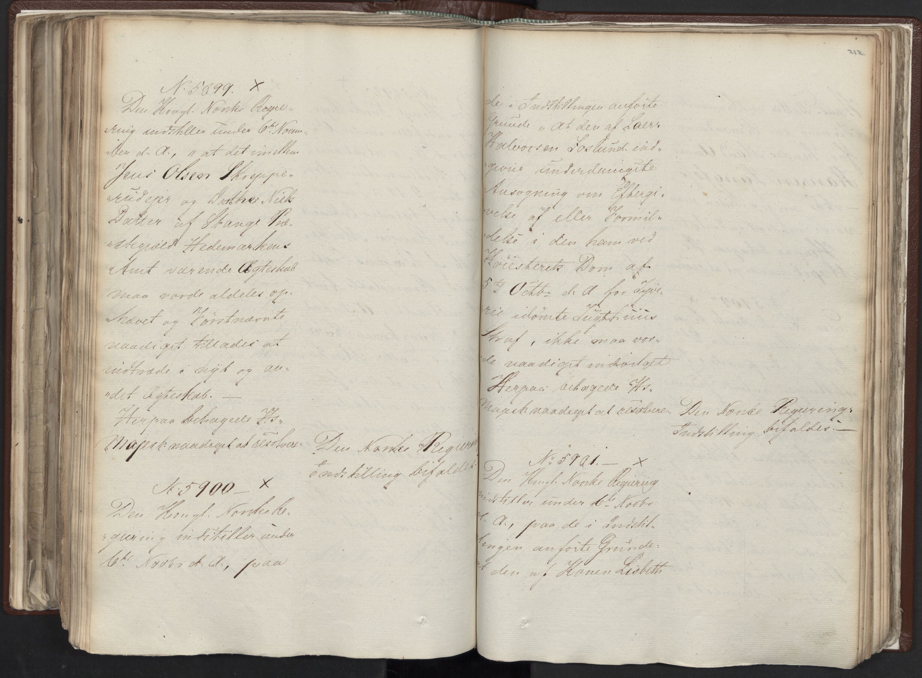 Statsrådssekretariatet, AV/RA-S-1001/A/Ab/L0012: Kgl. res. nr. 5679-6008 II, 1821, p. 211b-212a