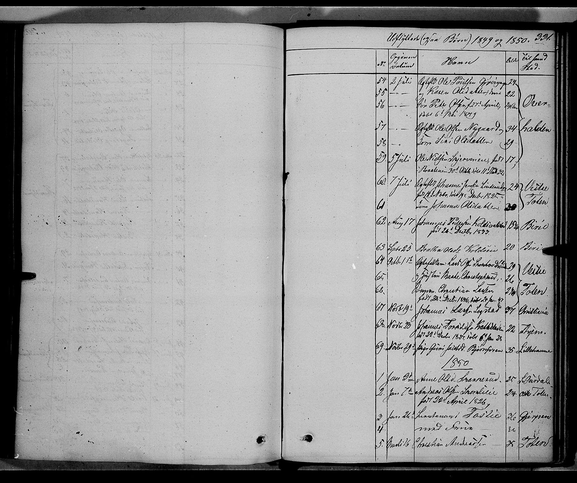 Vardal prestekontor, SAH/PREST-100/H/Ha/Haa/L0005: Parish register (official) no. 5, 1831-1853, p. 331