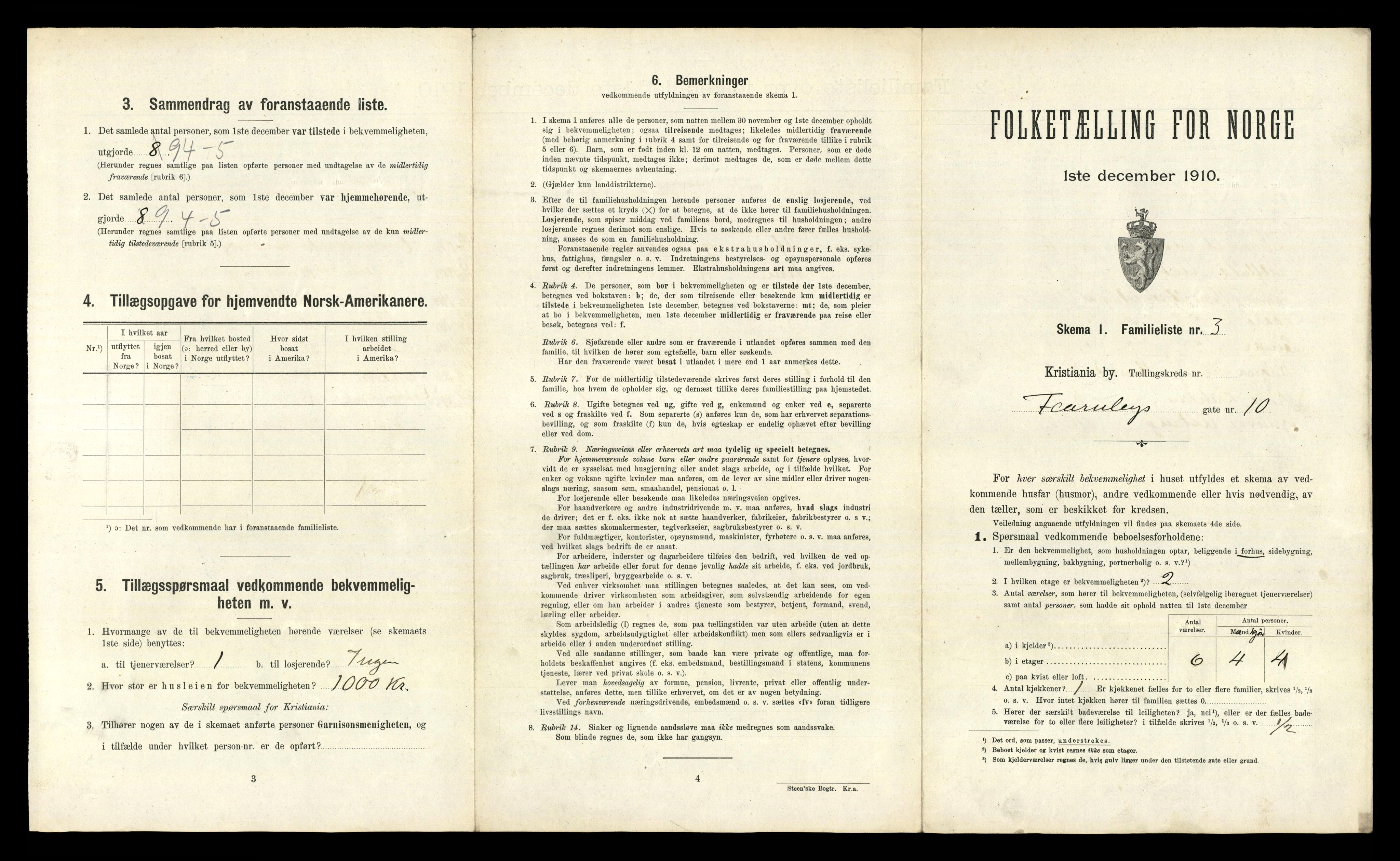 RA, 1910 census for Kristiania, 1910, p. 23675