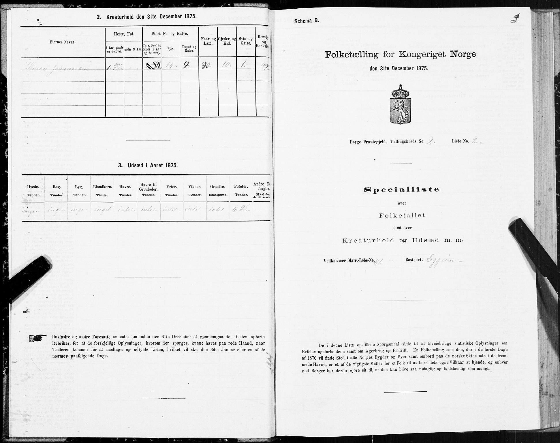 SAT, 1875 census for 1862P Borge, 1875, p. 2003