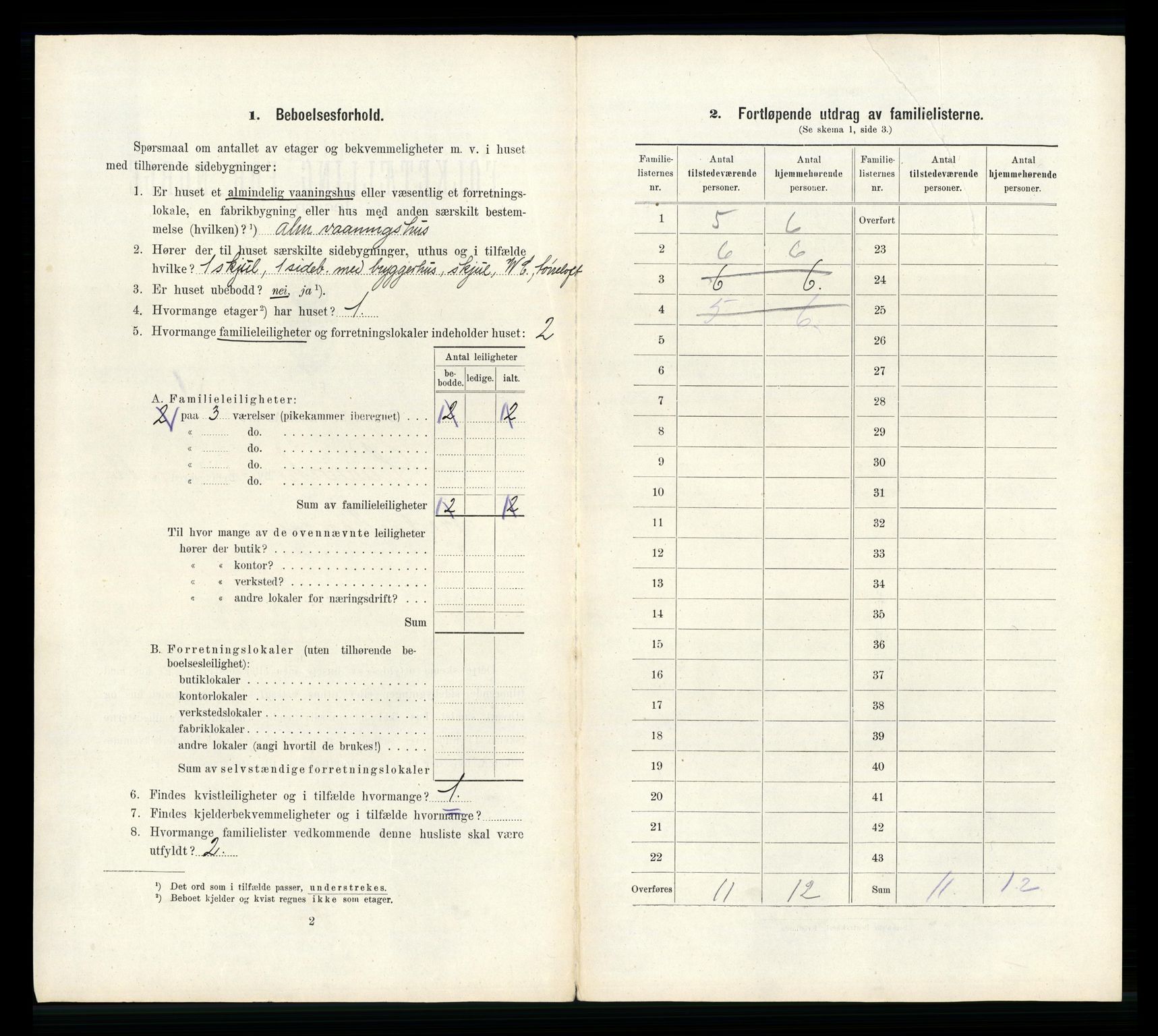 RA, 1910 census for Larvik, 1910, p. 5650