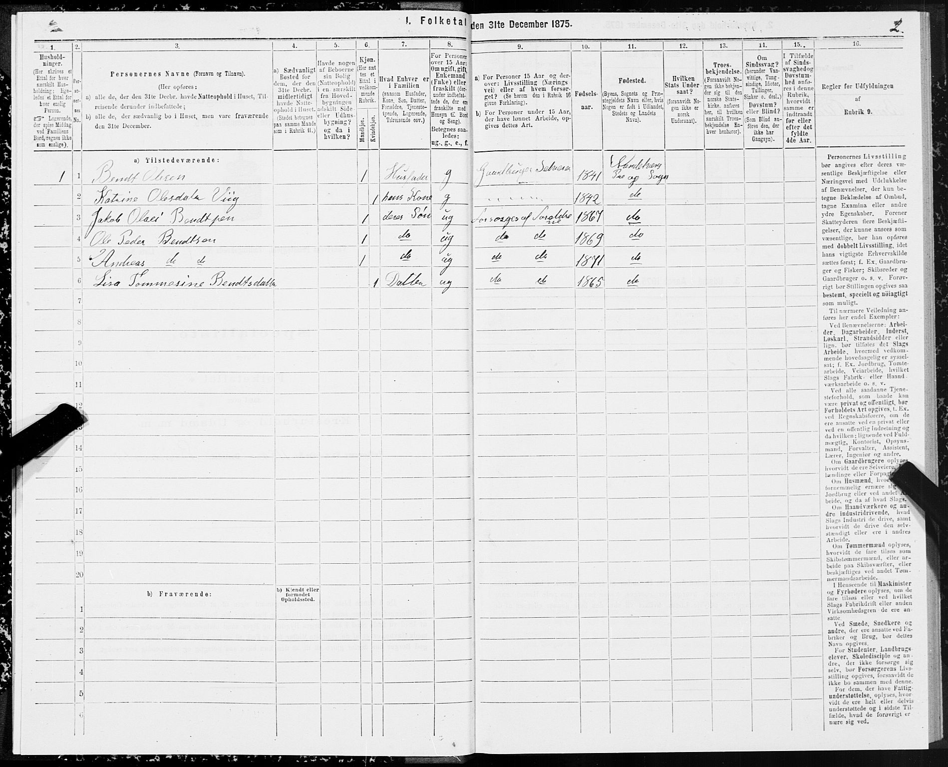 SAT, 1875 census for 1511P Vanylven, 1875, p. 4002