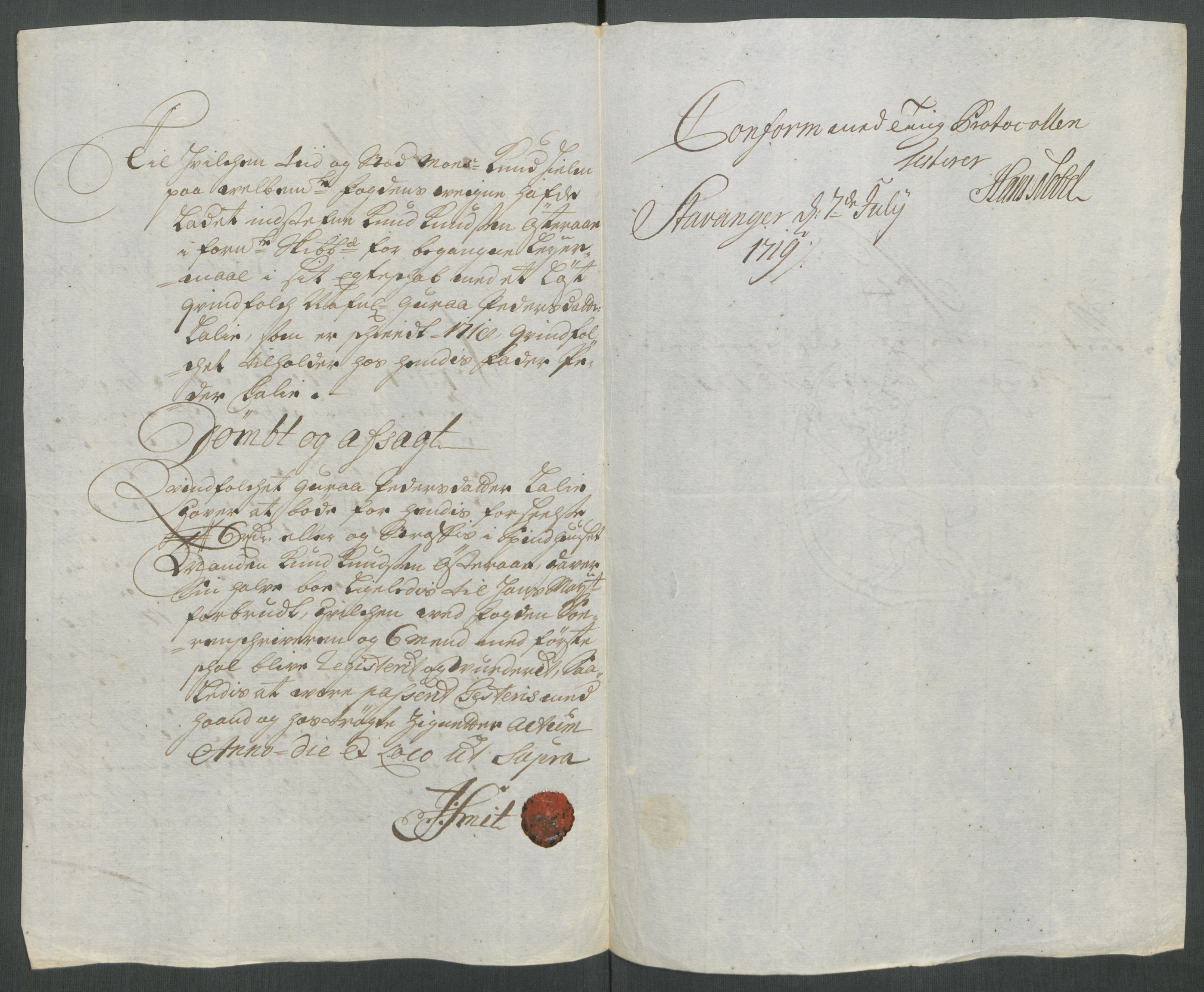 Rentekammeret inntil 1814, Reviderte regnskaper, Fogderegnskap, AV/RA-EA-4092/R47/L2871: Fogderegnskap Ryfylke, 1718, p. 274