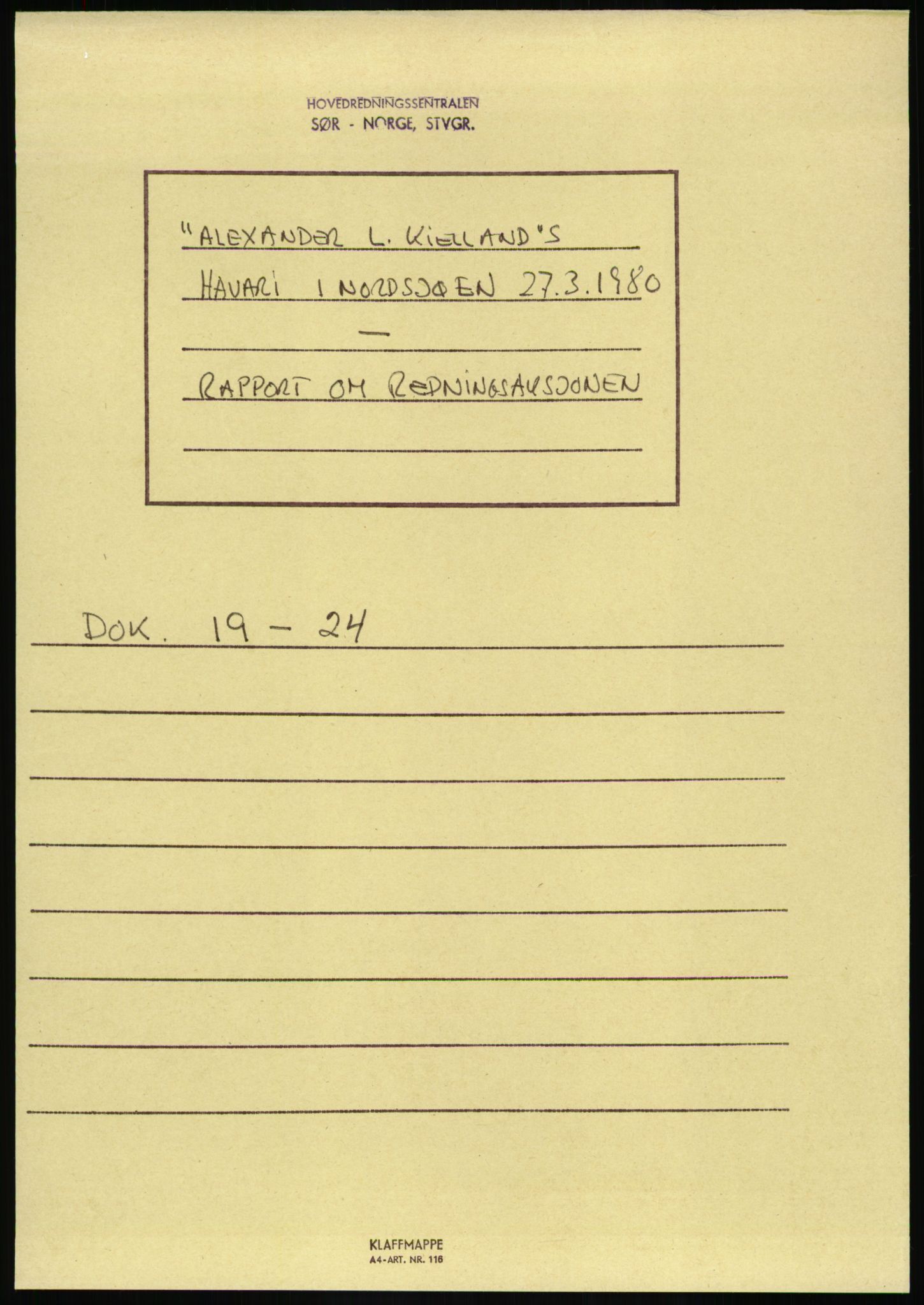 Justisdepartementet, Granskningskommisjonen ved Alexander Kielland-ulykken 27.3.1980, AV/RA-S-1165/D/L0017: P Hjelpefartøy (Doku.liste + P1-P6 av 6)/Q Hovedredningssentralen (Q0-Q27 av 27), 1980-1981, p. 526