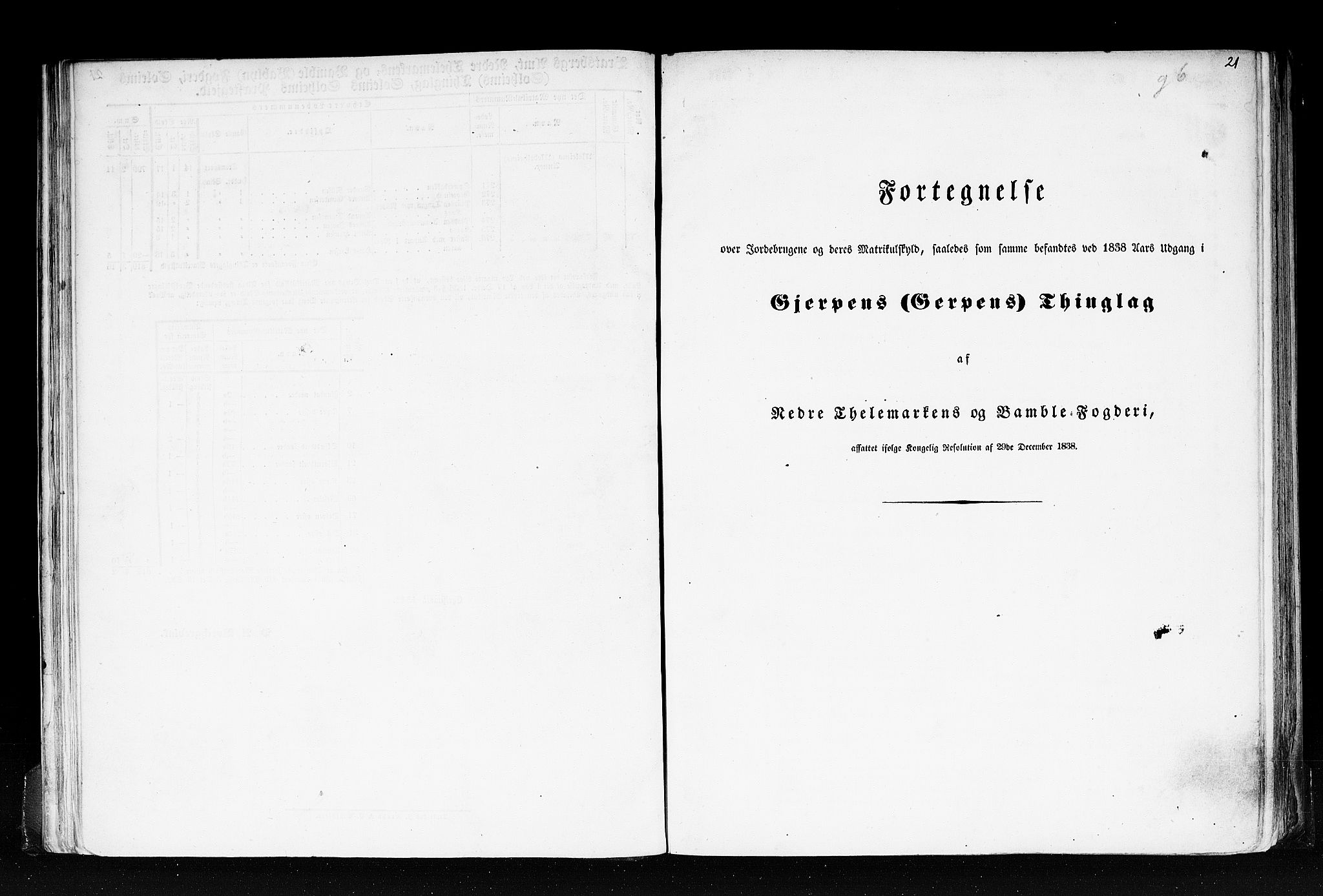 Rygh, RA/PA-0034/F/Fb/L0007: Matrikkelen for 1838 - Bratsberg amt (Telemark fylke), 1838, p. 21b