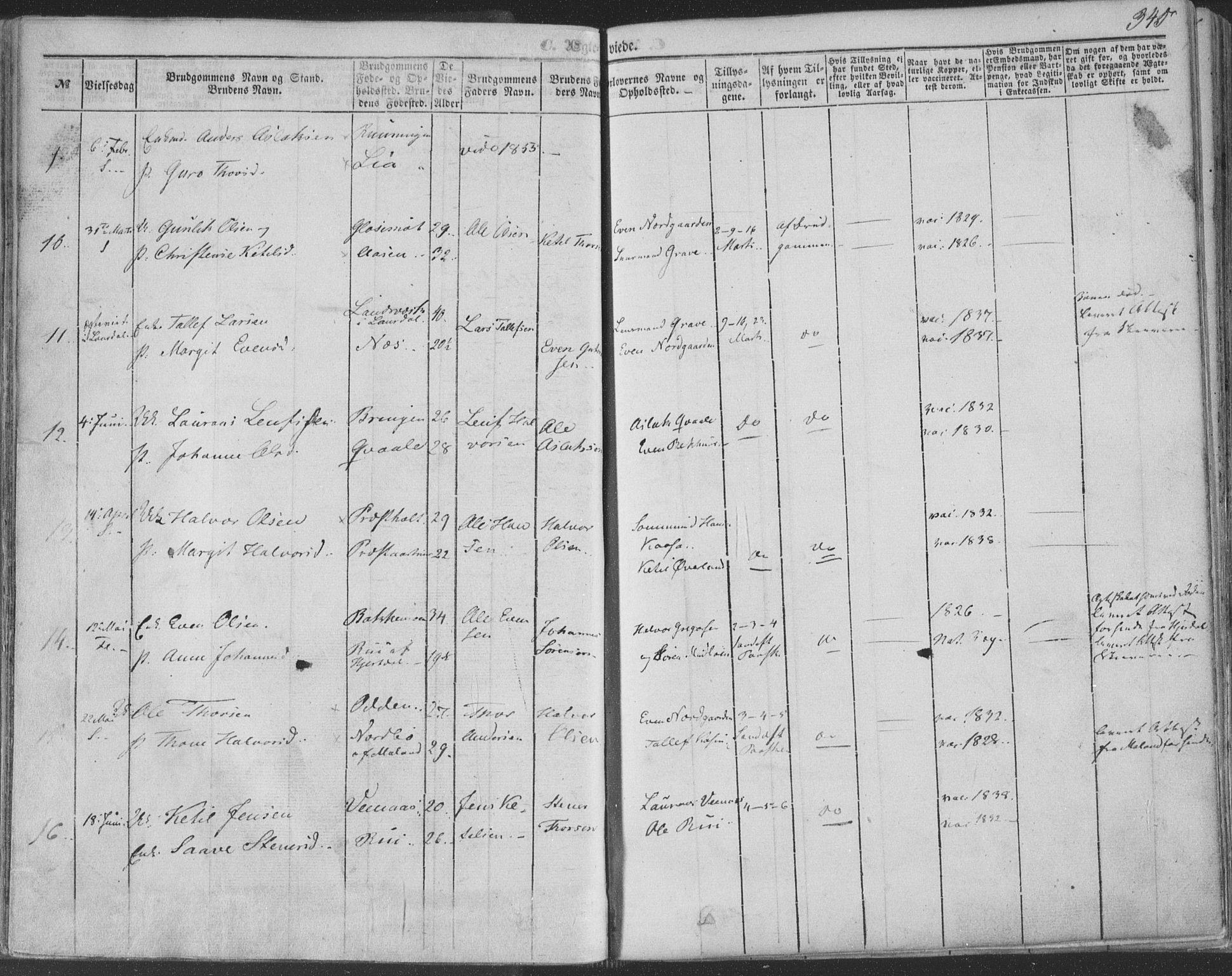 Seljord kirkebøker, SAKO/A-20/F/Fa/L012b: Parish register (official) no. I 12B, 1850-1865, p. 345