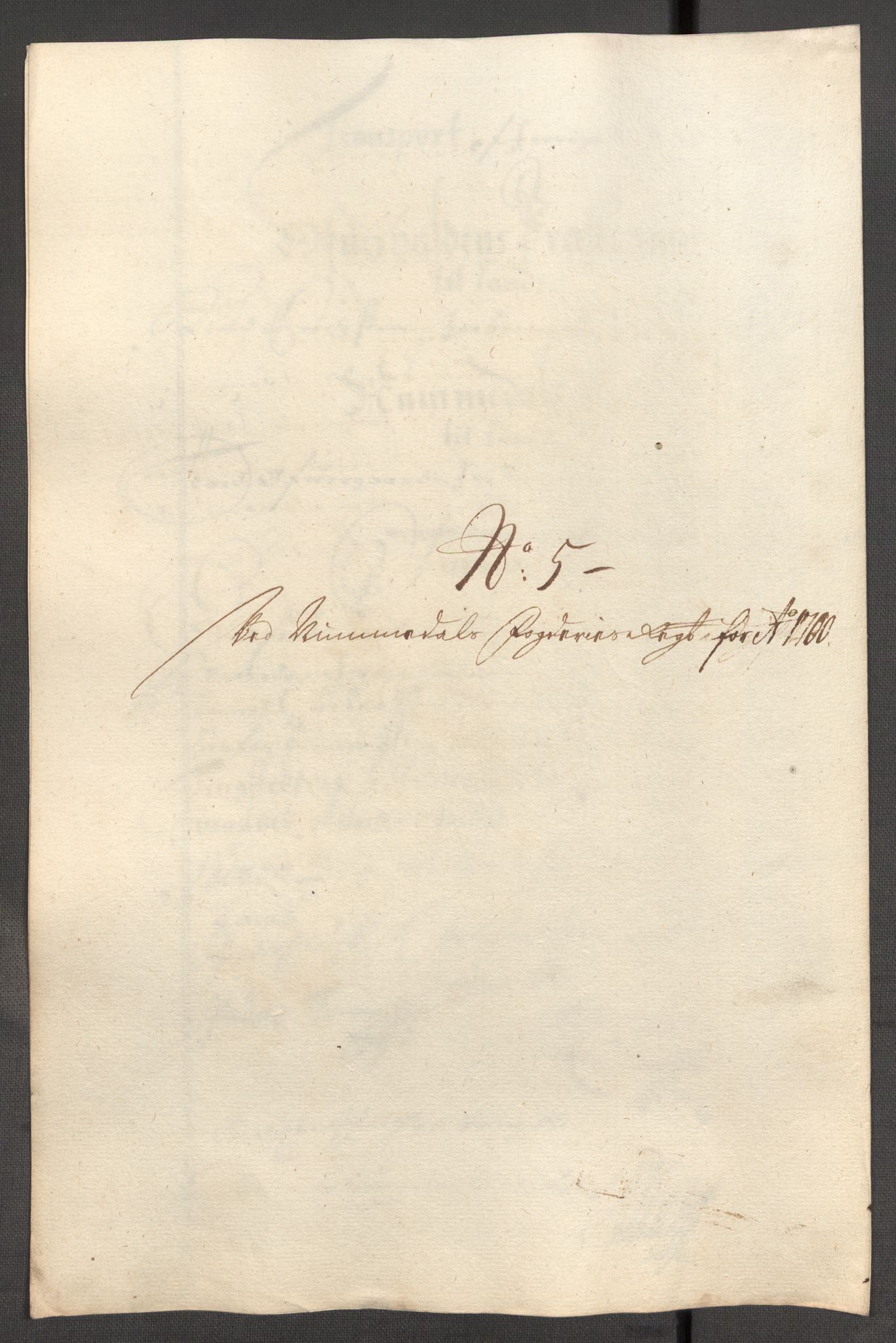 Rentekammeret inntil 1814, Reviderte regnskaper, Fogderegnskap, RA/EA-4092/R64/L4426: Fogderegnskap Namdal, 1699-1700, p. 300