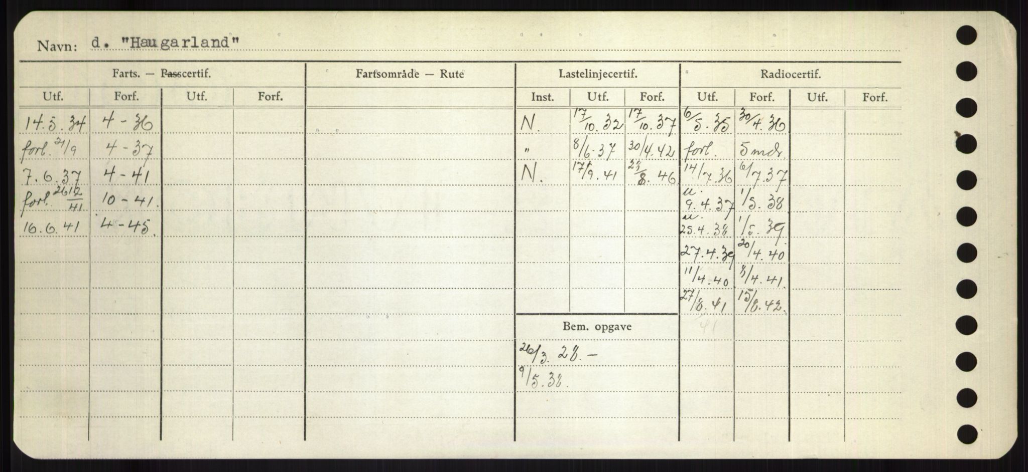 Sjøfartsdirektoratet med forløpere, Skipsmålingen, RA/S-1627/H/Hd/L0014: Fartøy, H-Havl, p. 396