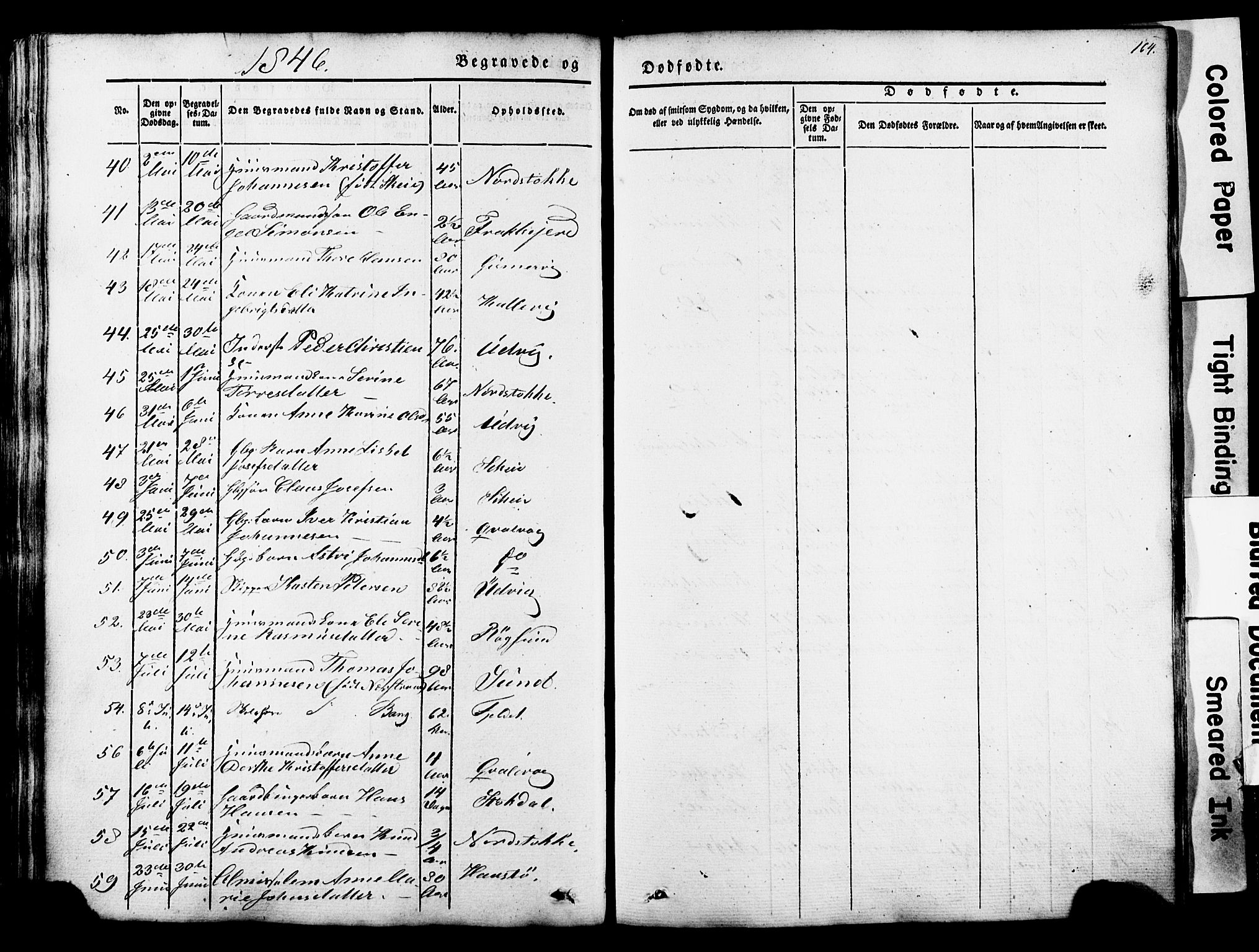 Avaldsnes sokneprestkontor, AV/SAST-A -101851/H/Ha/Haa/L0007: Parish register (official) no. A 7, 1841-1853, p. 164