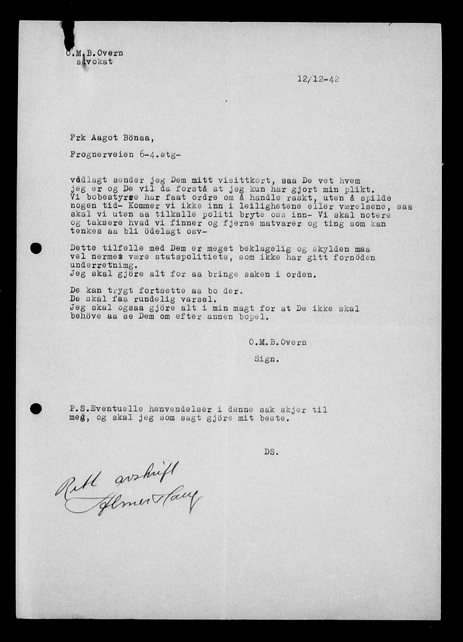Justisdepartementet, Tilbakeføringskontoret for inndratte formuer, AV/RA-S-1564/H/Hc/Hcc/L0958: --, 1945-1947, p. 495