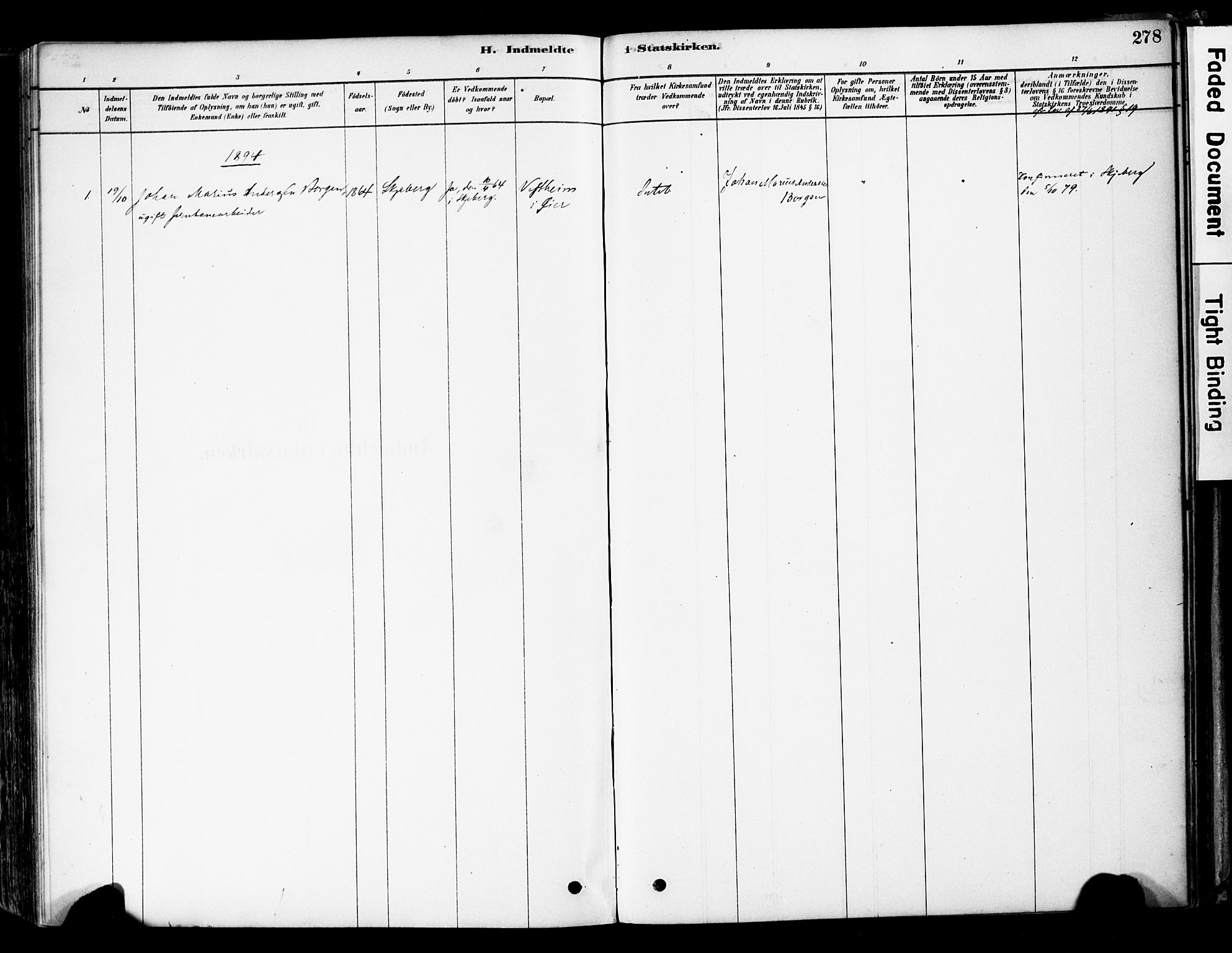 Øyer prestekontor, SAH/PREST-084/H/Ha/Haa/L0008: Parish register (official) no. 8, 1878-1897, p. 278