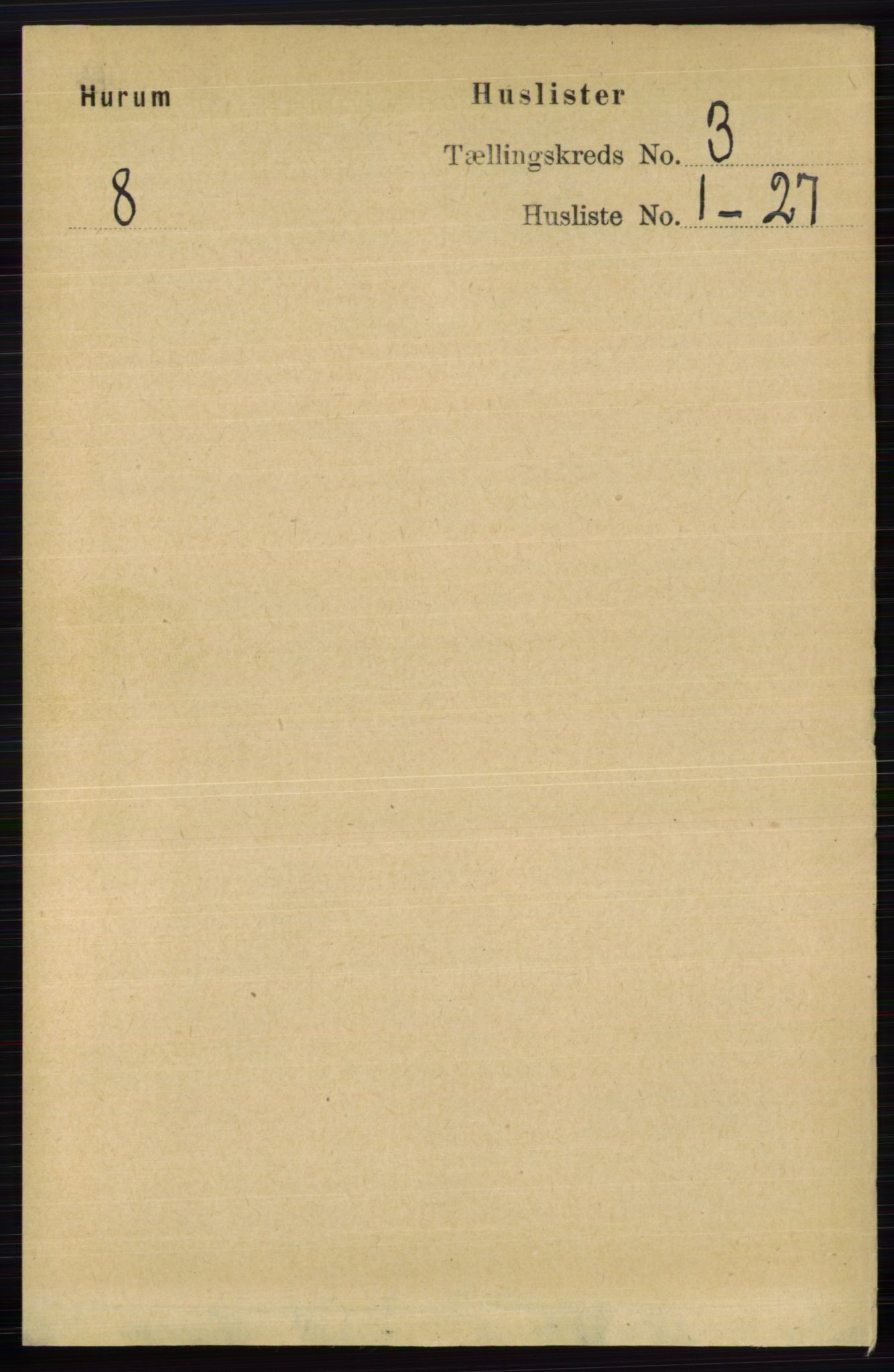 RA, 1891 census for 0628 Hurum, 1891, p. 918