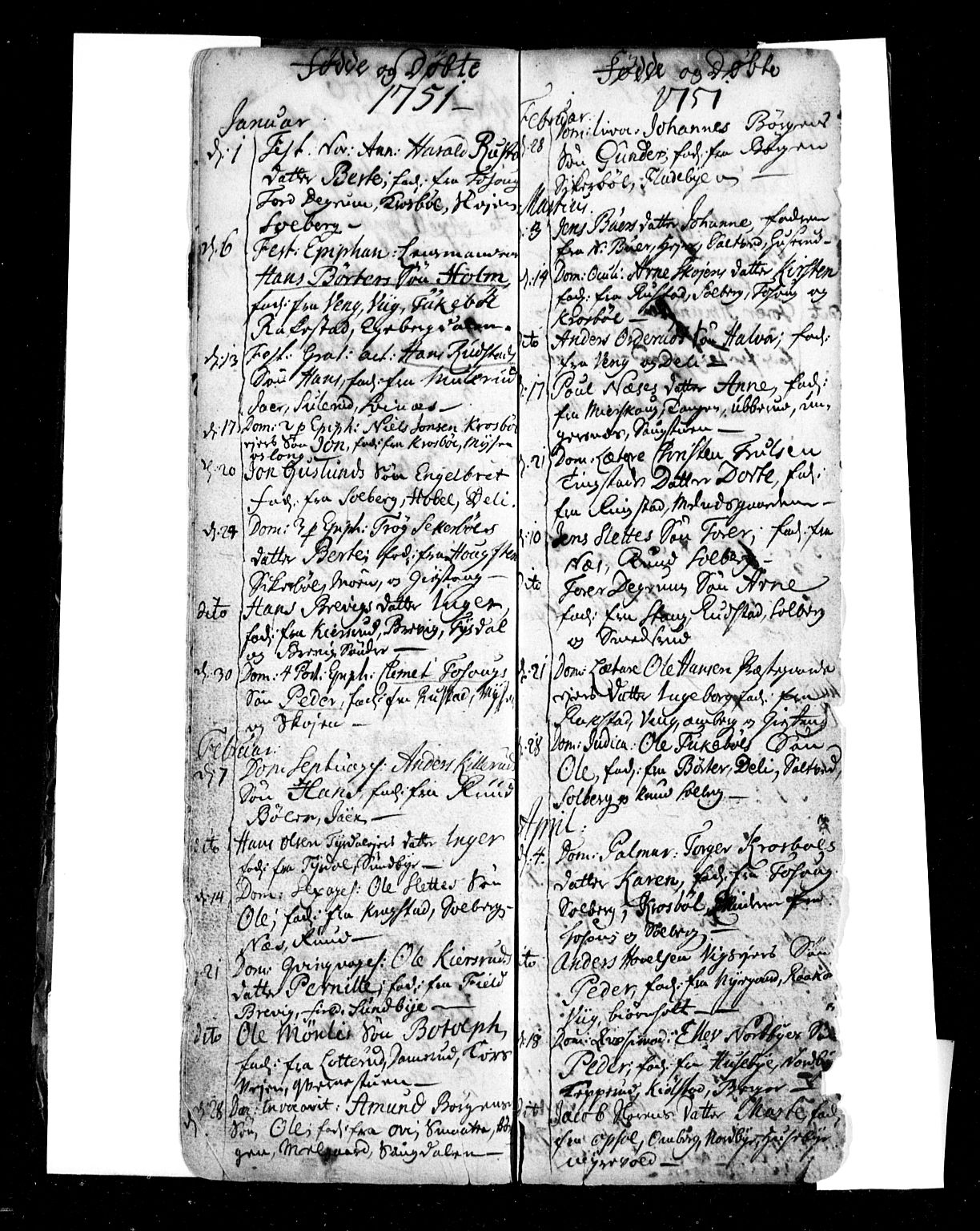 Enebakk prestekontor Kirkebøker, AV/SAO-A-10171c/F/Fa/L0001: Parish register (official) no. I 1, 1719-1754