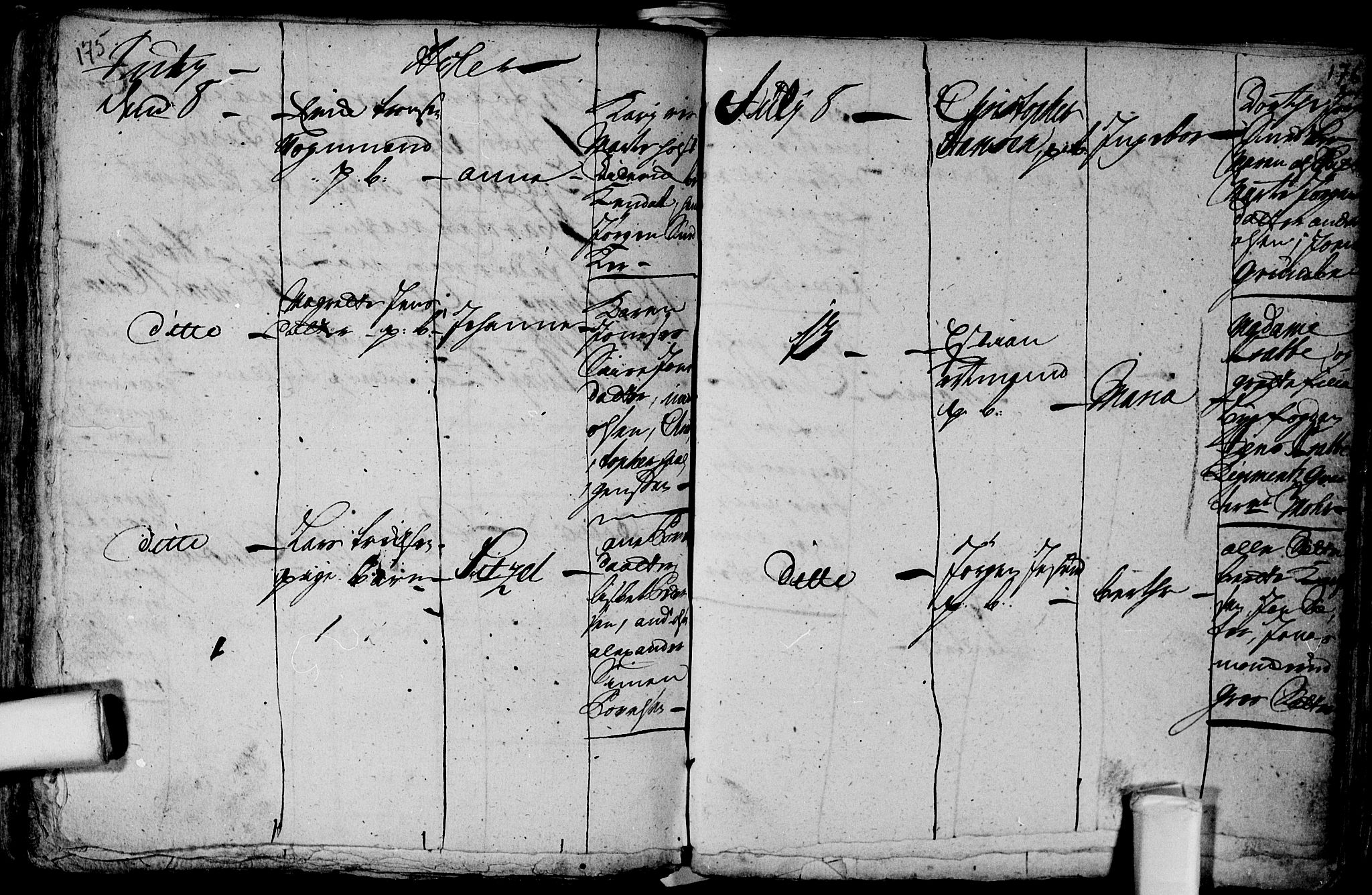 Aker prestekontor kirkebøker, AV/SAO-A-10861/F/L0002: Parish register (official) no. 2, 1714-1720, p. 175-176