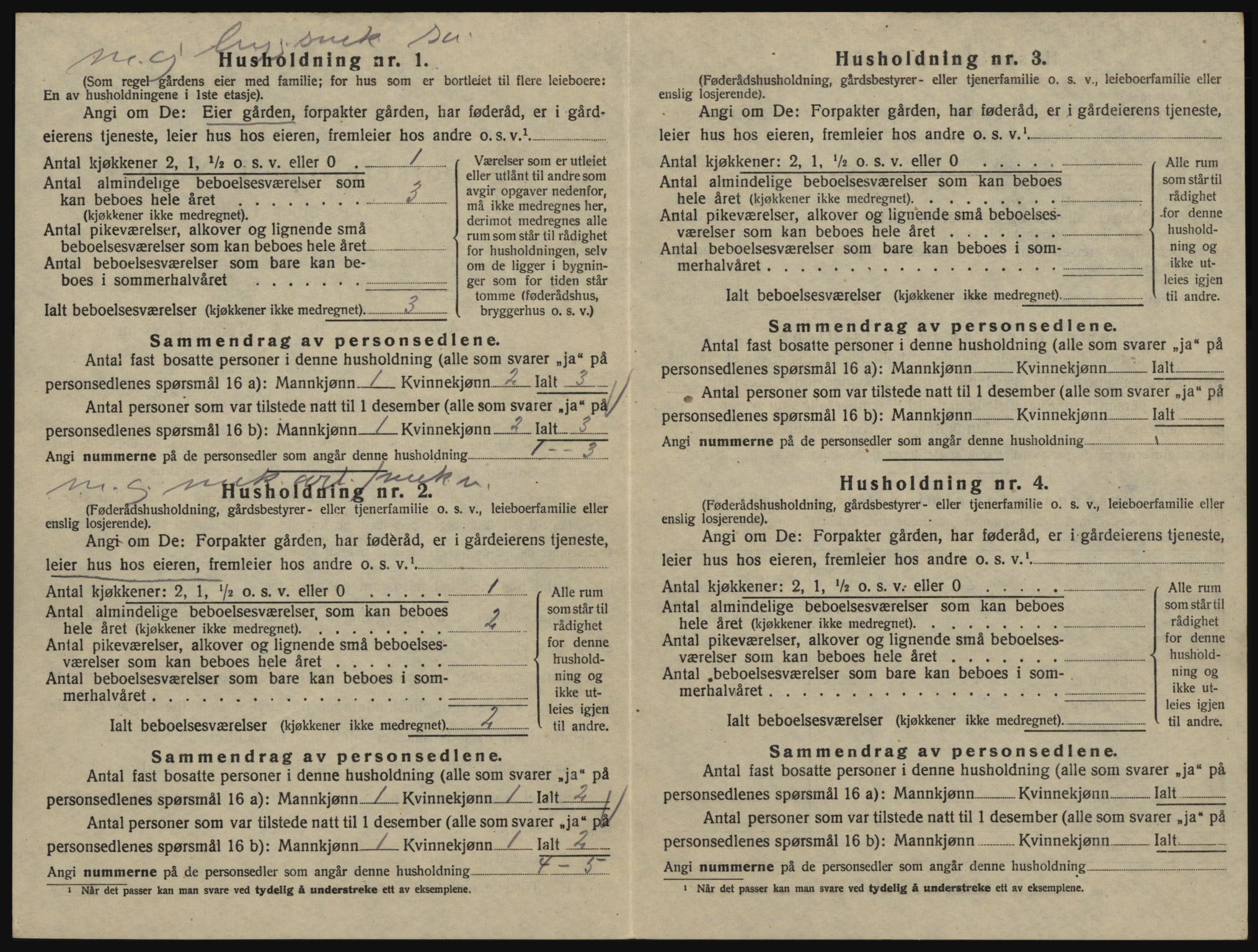 SAO, 1920 census for Glemmen, 1920, p. 2358