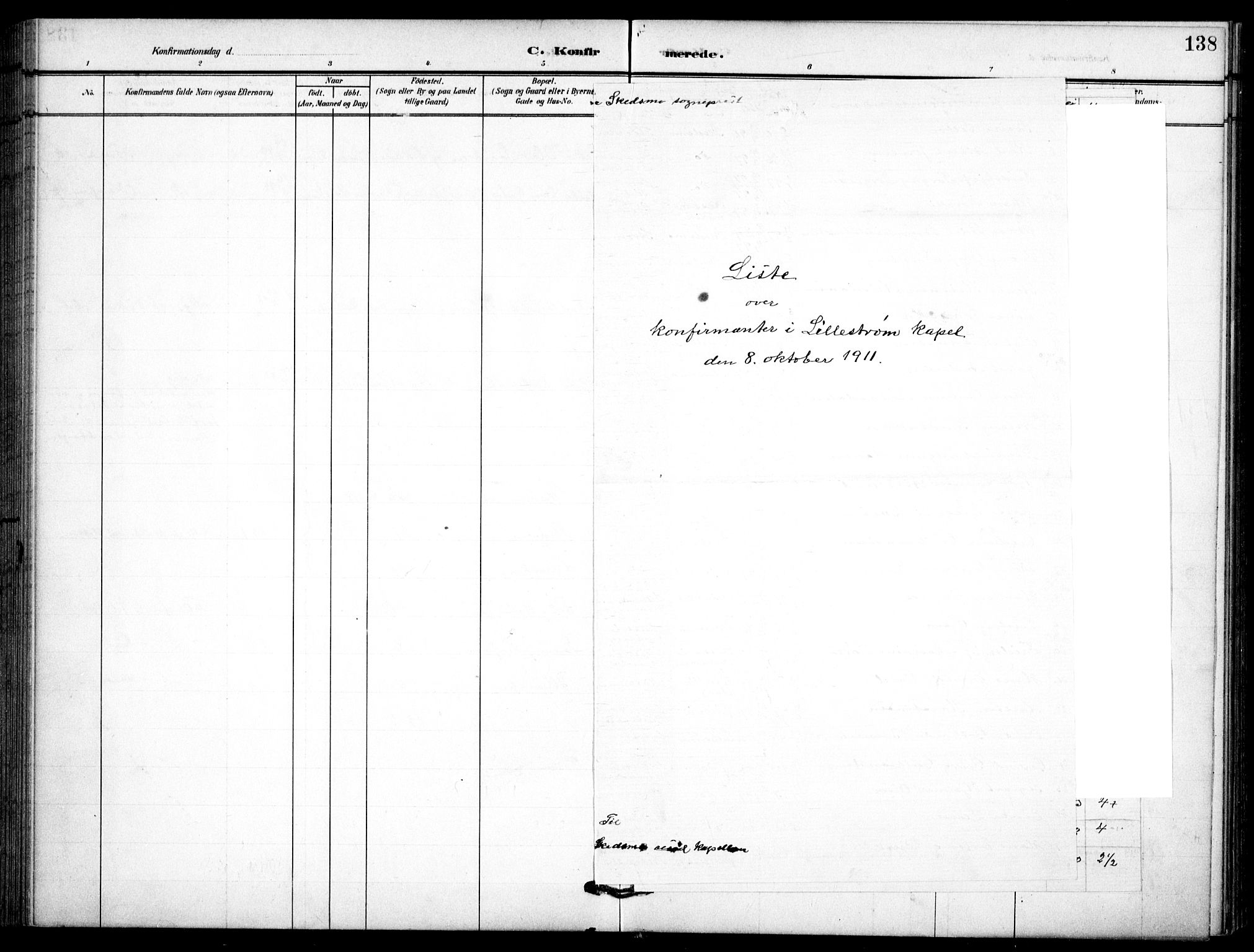 Skedsmo prestekontor Kirkebøker, SAO/A-10033a/F/Fc/L0001: Parish register (official) no. III 1, 1908-1916