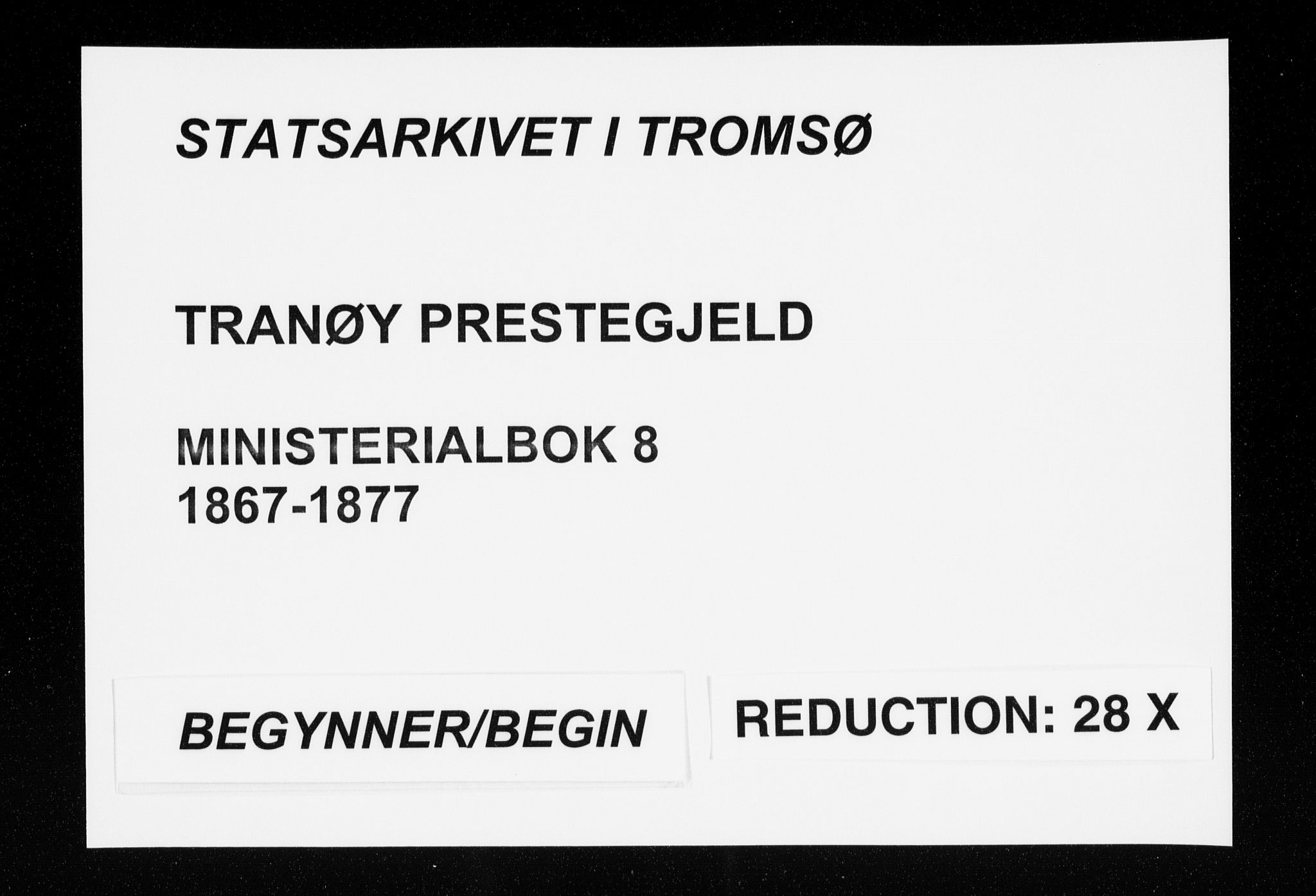 Tranøy sokneprestkontor, SATØ/S-1313/I/Ia/Iaa/L0008kirke: Parish register (official) no. 8, 1867-1877