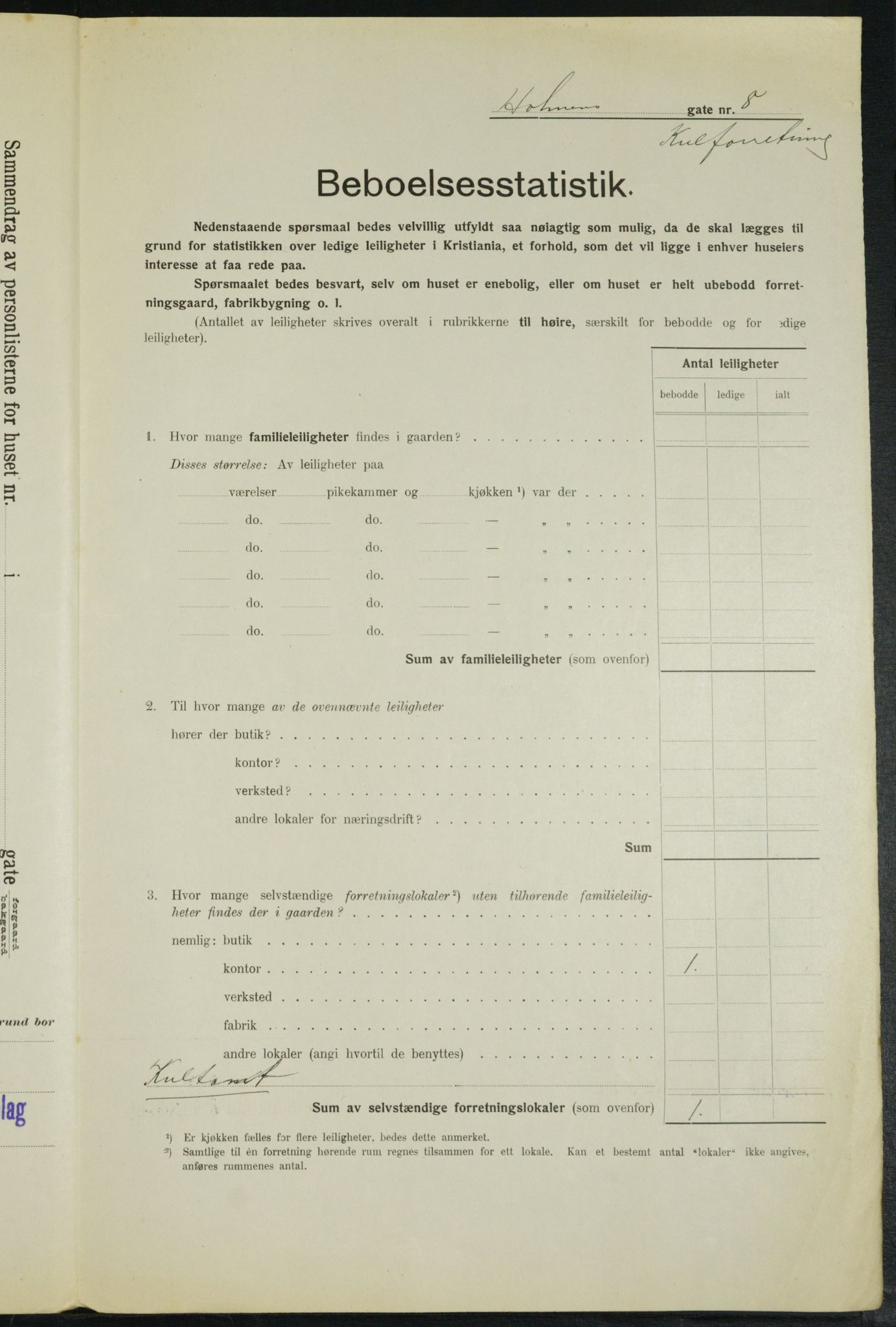 OBA, Municipal Census 1914 for Kristiania, 1914, p. 40933
