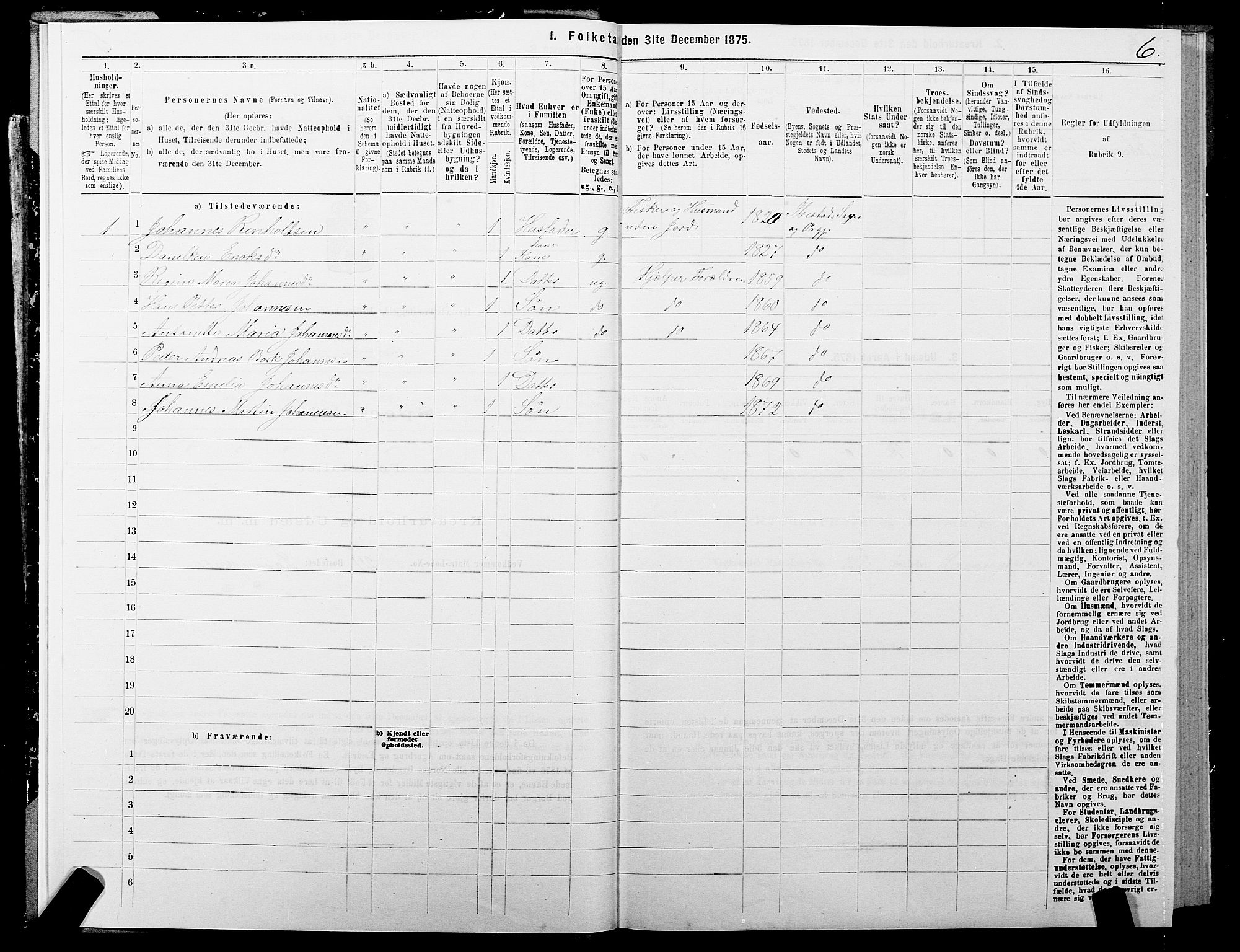 SATØ, 1875 census for 1917P Ibestad, 1875, p. 3006