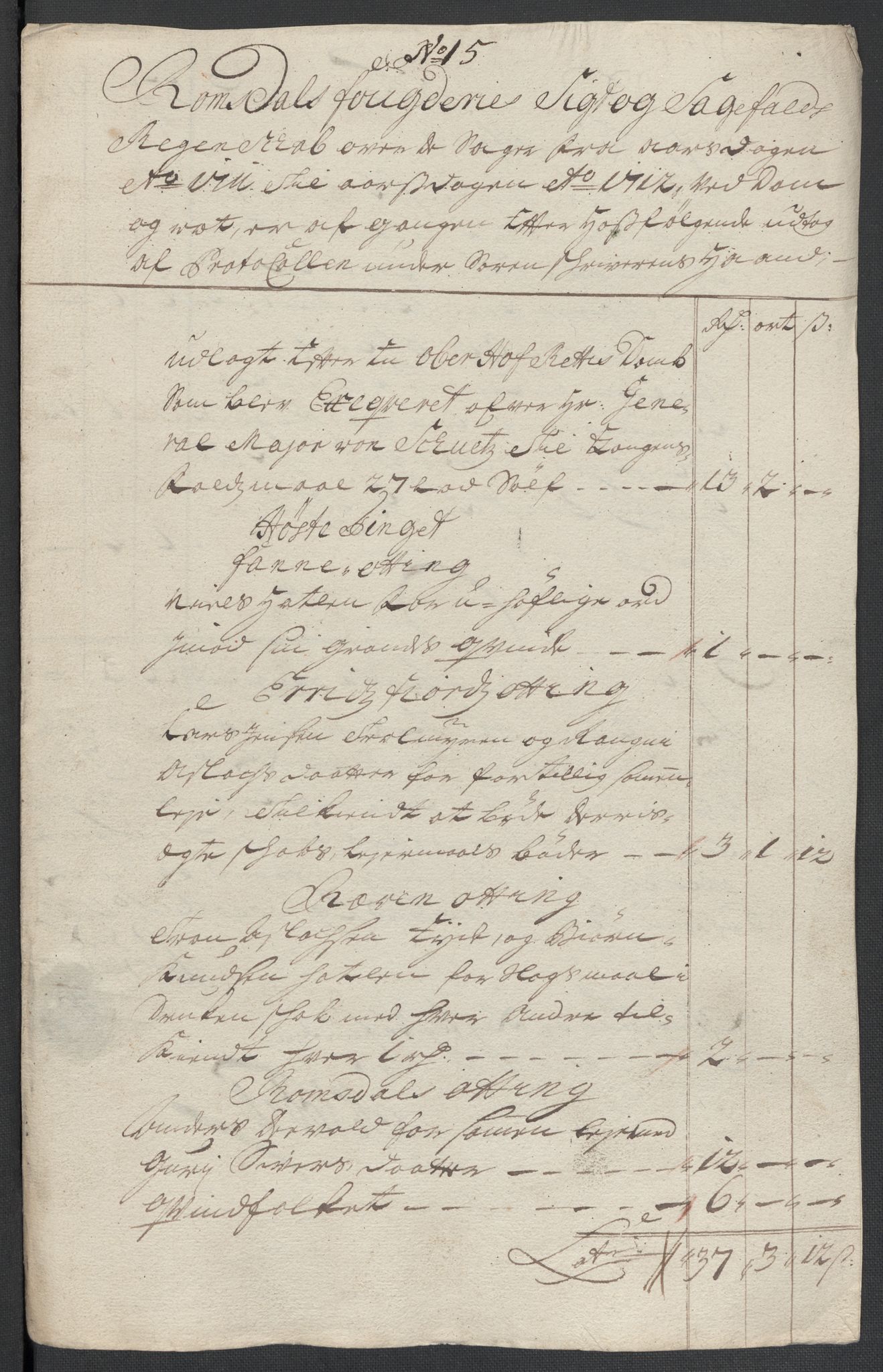 Rentekammeret inntil 1814, Reviderte regnskaper, Fogderegnskap, RA/EA-4092/R55/L3660: Fogderegnskap Romsdal, 1711, p. 342