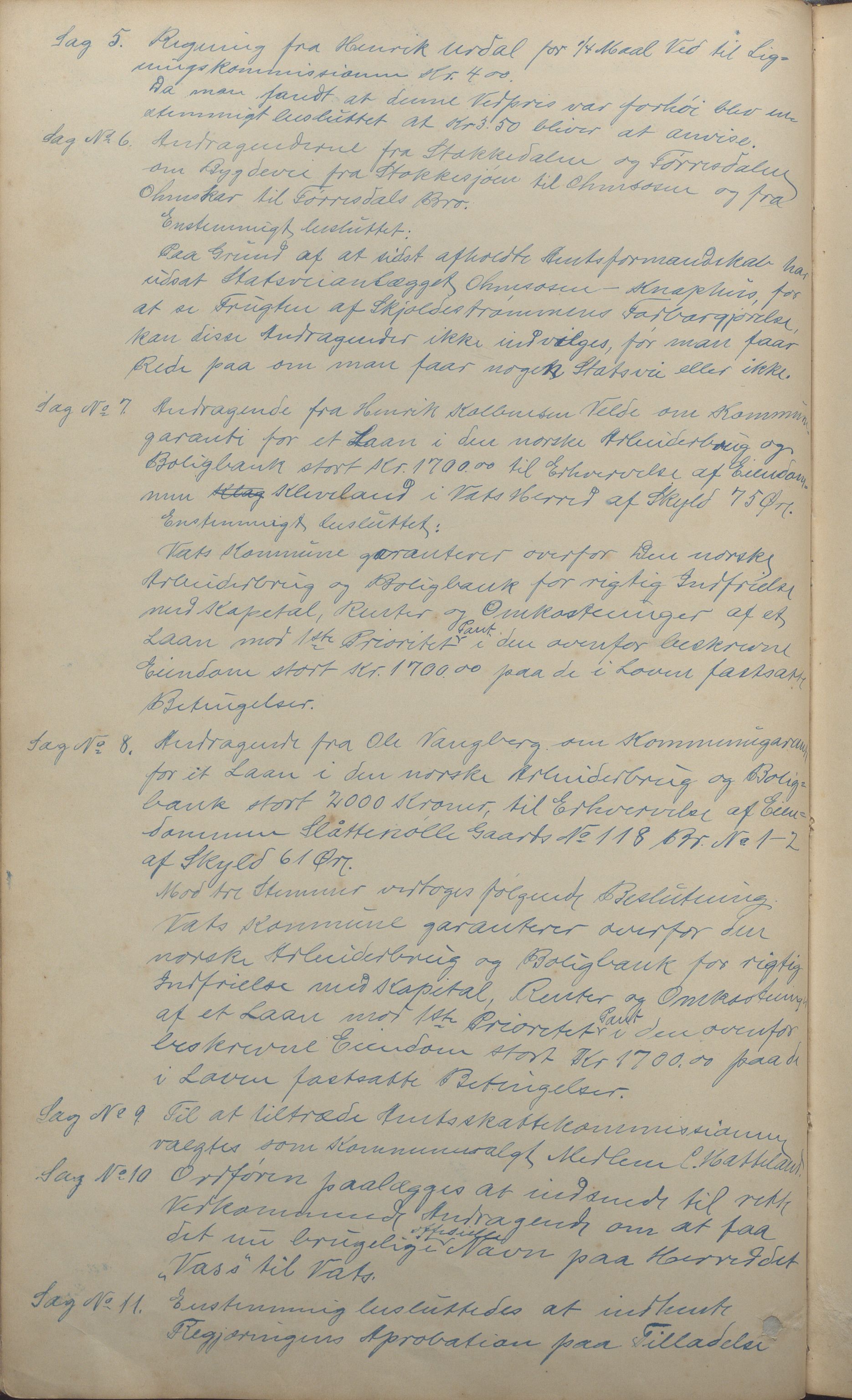 Vats kommune - Formannskapet, IKAR/K-100622/A/L0001: Møtebok, 1890-1911, p. 111b