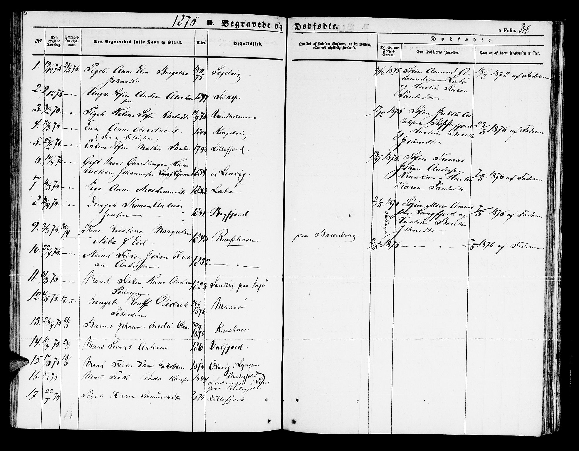 Måsøy sokneprestkontor, SATØ/S-1348/H/Hb/L0001klokker: Parish register (copy) no. 1, 1852-1877, p. 248
