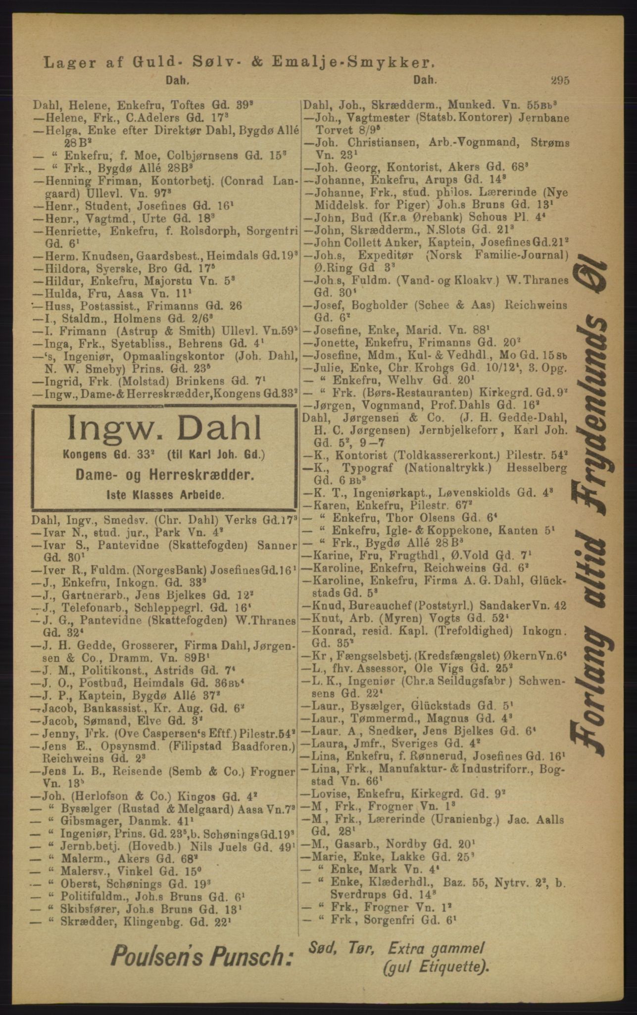 Kristiania/Oslo adressebok, PUBL/-, 1906, p. 295