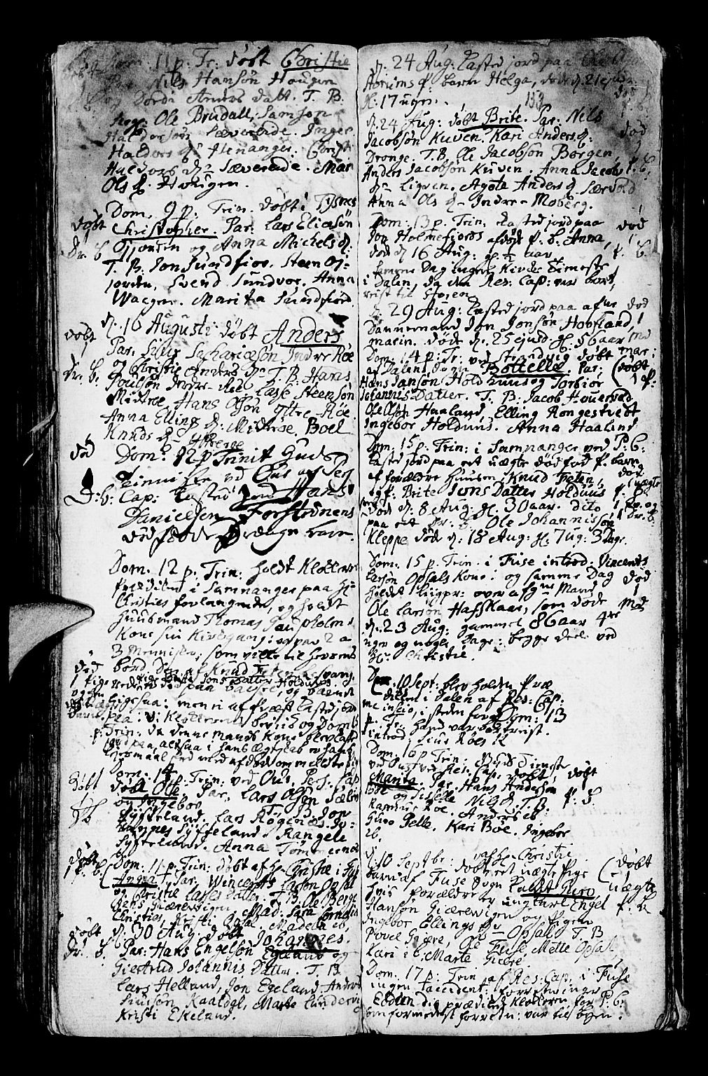 Os sokneprestembete, SAB/A-99929: Parish register (official) no. A 9, 1766-1779, p. 153