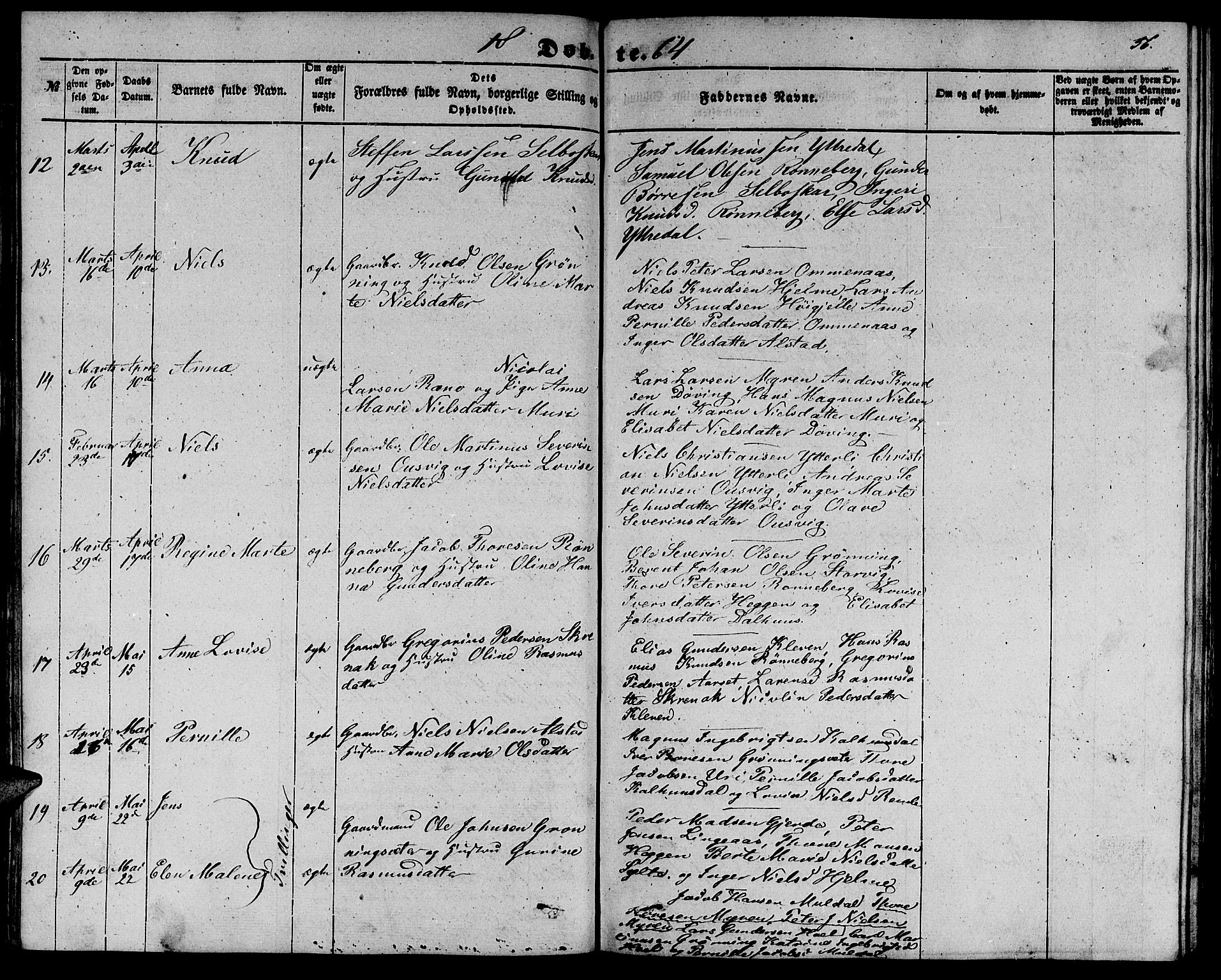 Ministerialprotokoller, klokkerbøker og fødselsregistre - Møre og Romsdal, AV/SAT-A-1454/519/L0261: Parish register (copy) no. 519C02, 1854-1867, p. 56