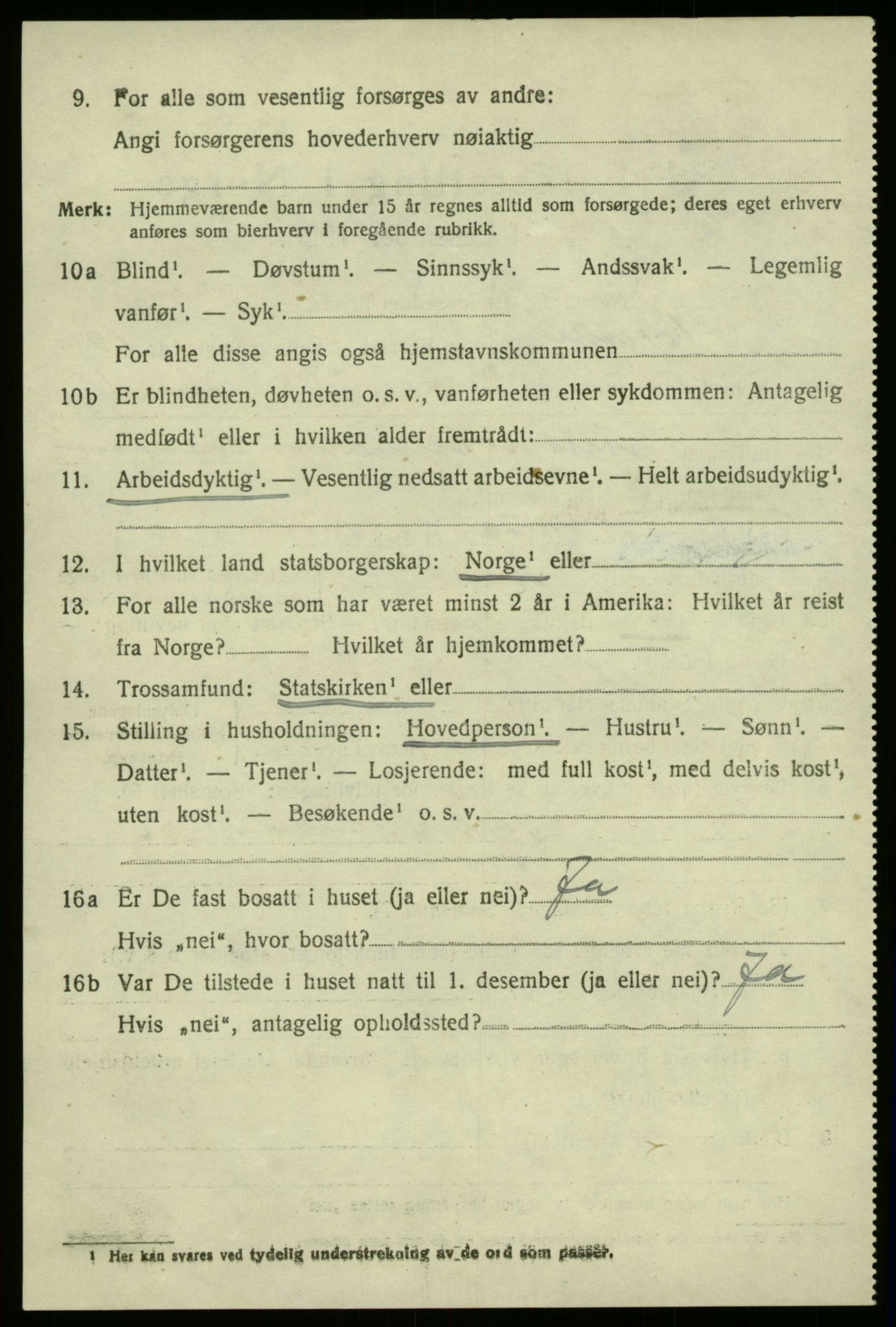 SAB, 1920 census for Brekke, 1920, p. 2135