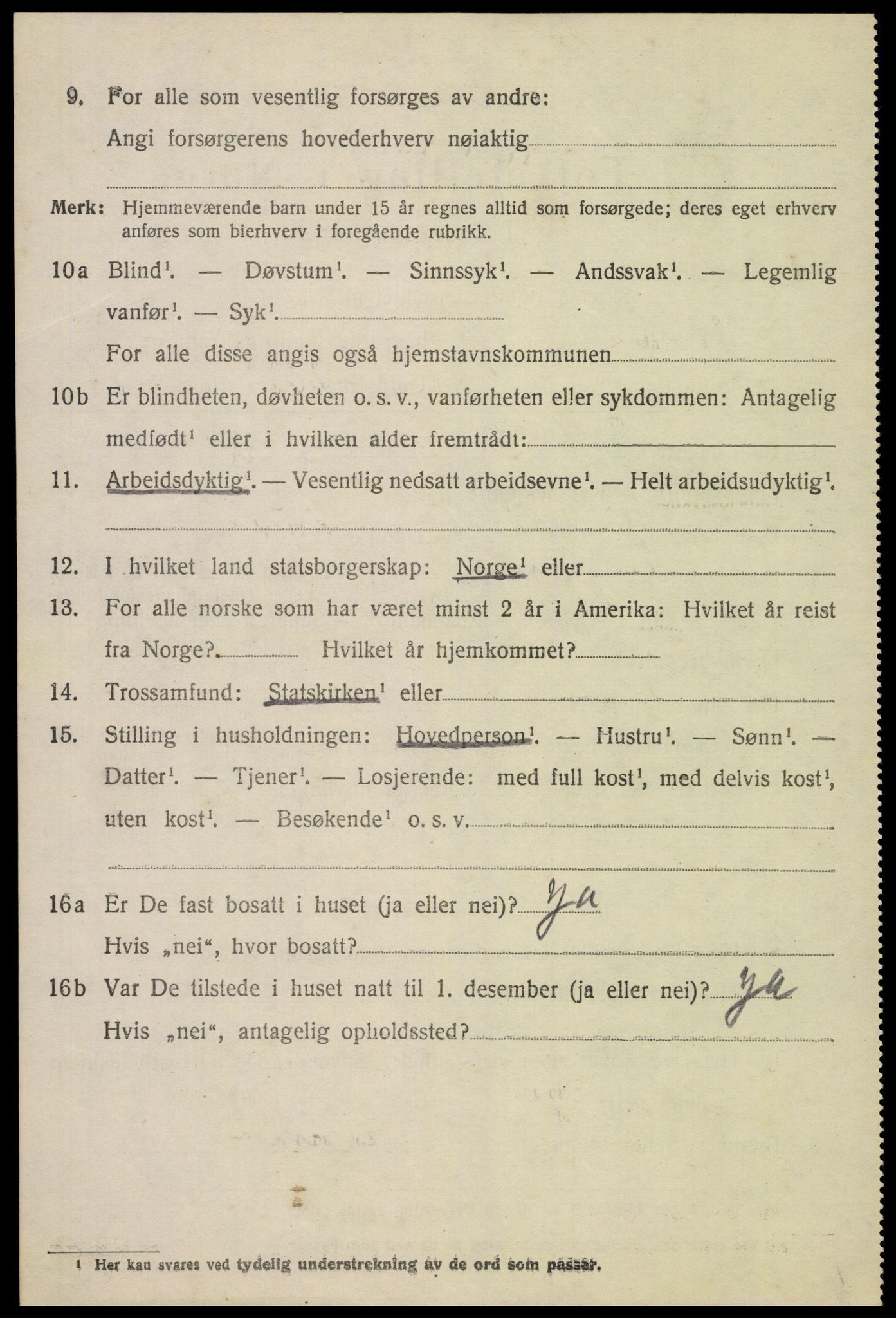 SAH, 1920 census for Gran, 1920, p. 5143