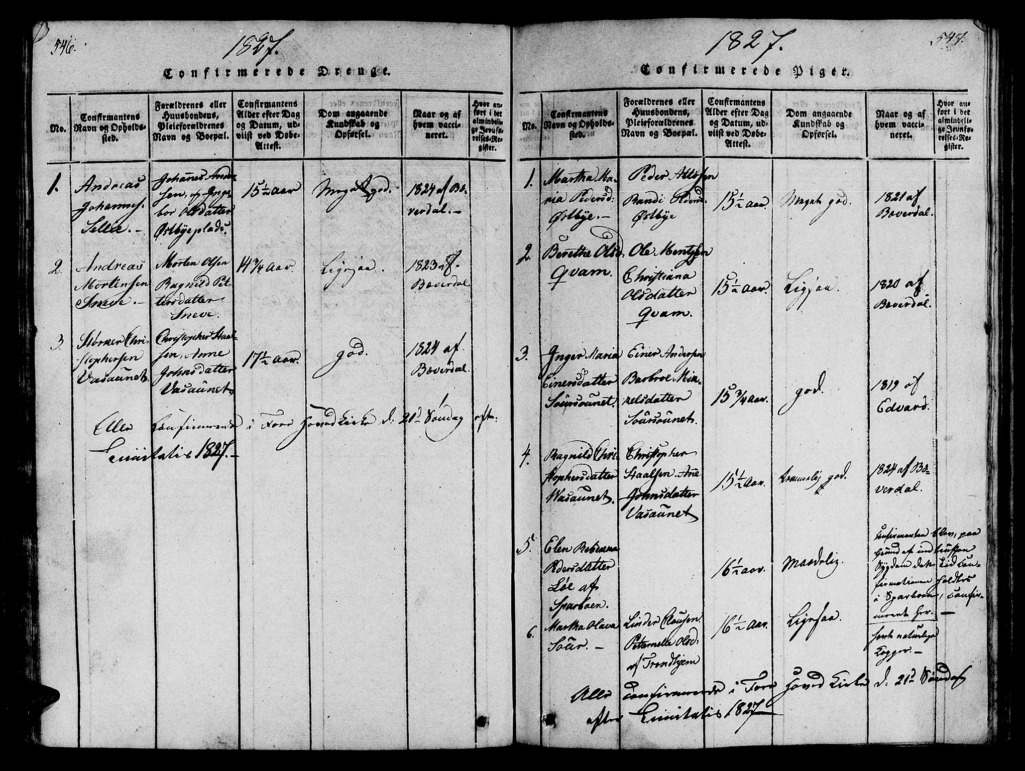 Ministerialprotokoller, klokkerbøker og fødselsregistre - Nord-Trøndelag, SAT/A-1458/746/L0441: Parish register (official) no. 746A03 /3, 1816-1827, p. 546-547