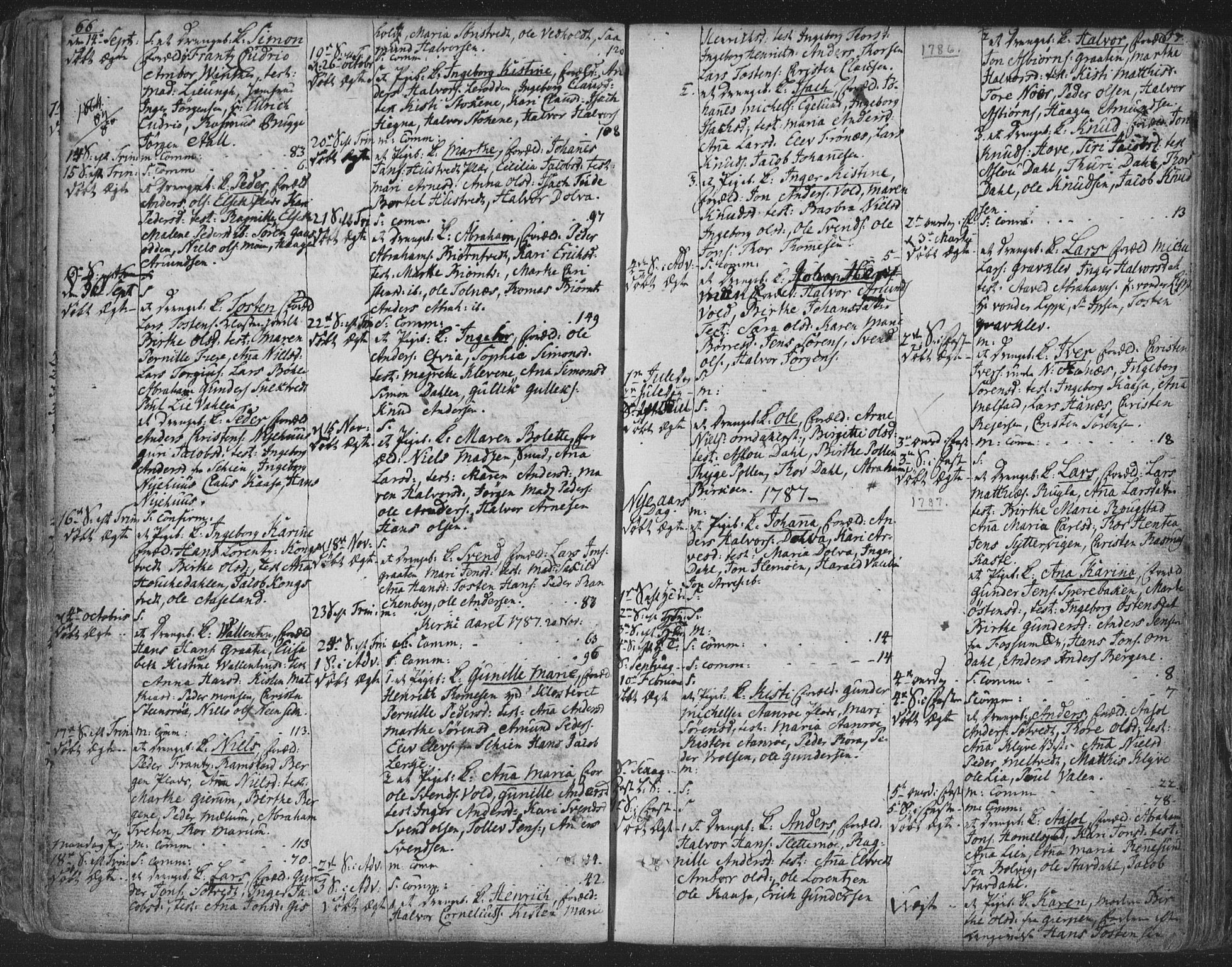 Solum kirkebøker, SAKO/A-306/F/Fa/L0003: Parish register (official) no. I 3, 1761-1814, p. 66-67