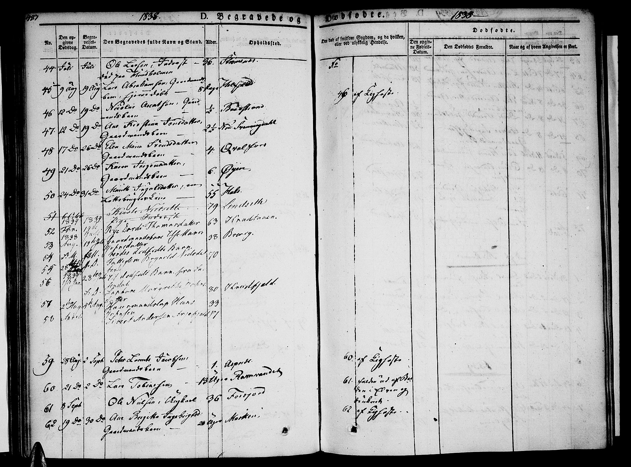 Ministerialprotokoller, klokkerbøker og fødselsregistre - Nordland, AV/SAT-A-1459/820/L0290: Parish register (official) no. 820A11, 1826-1845, p. 487