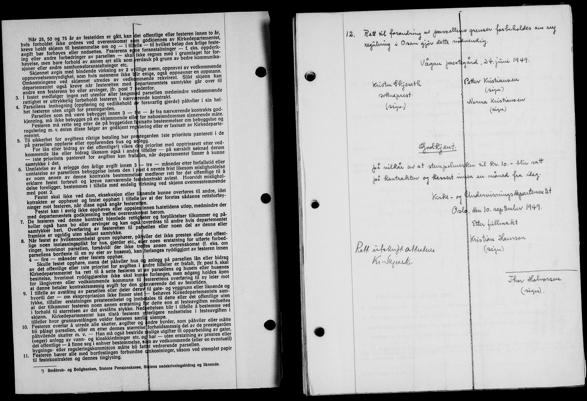 Lofoten sorenskriveri, SAT/A-0017/1/2/2C/L0022a: Mortgage book no. 22a, 1949-1950, Diary no: : 2354/1949