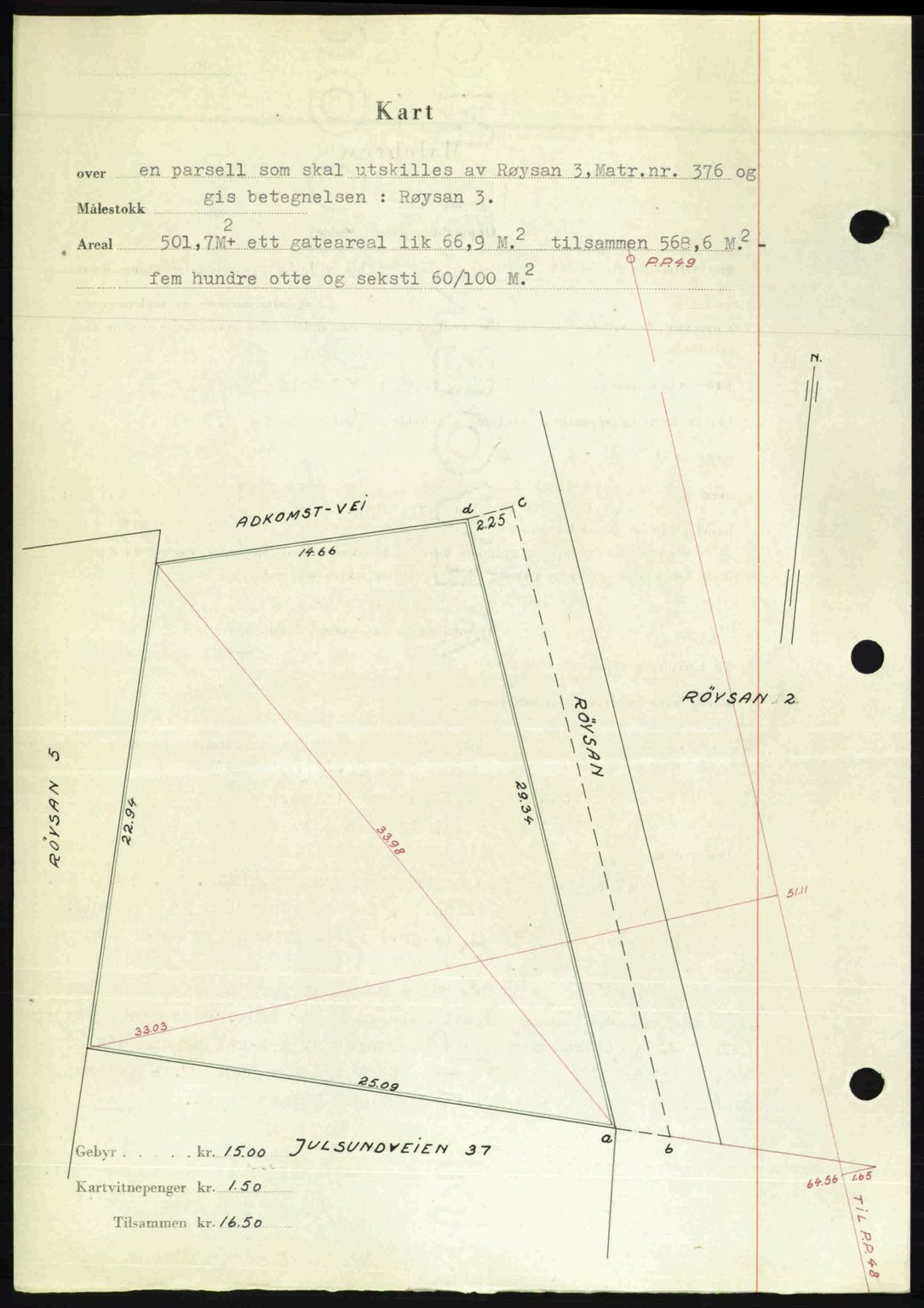 Romsdal sorenskriveri, AV/SAT-A-4149/1/2/2C: Mortgage book no. A28, 1948-1949, Diary no: : 193/1949