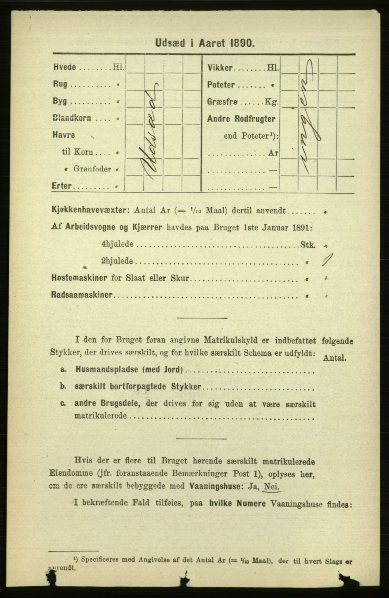 RA, 1891 census for 1571 Halsa, 1891, p. 1961