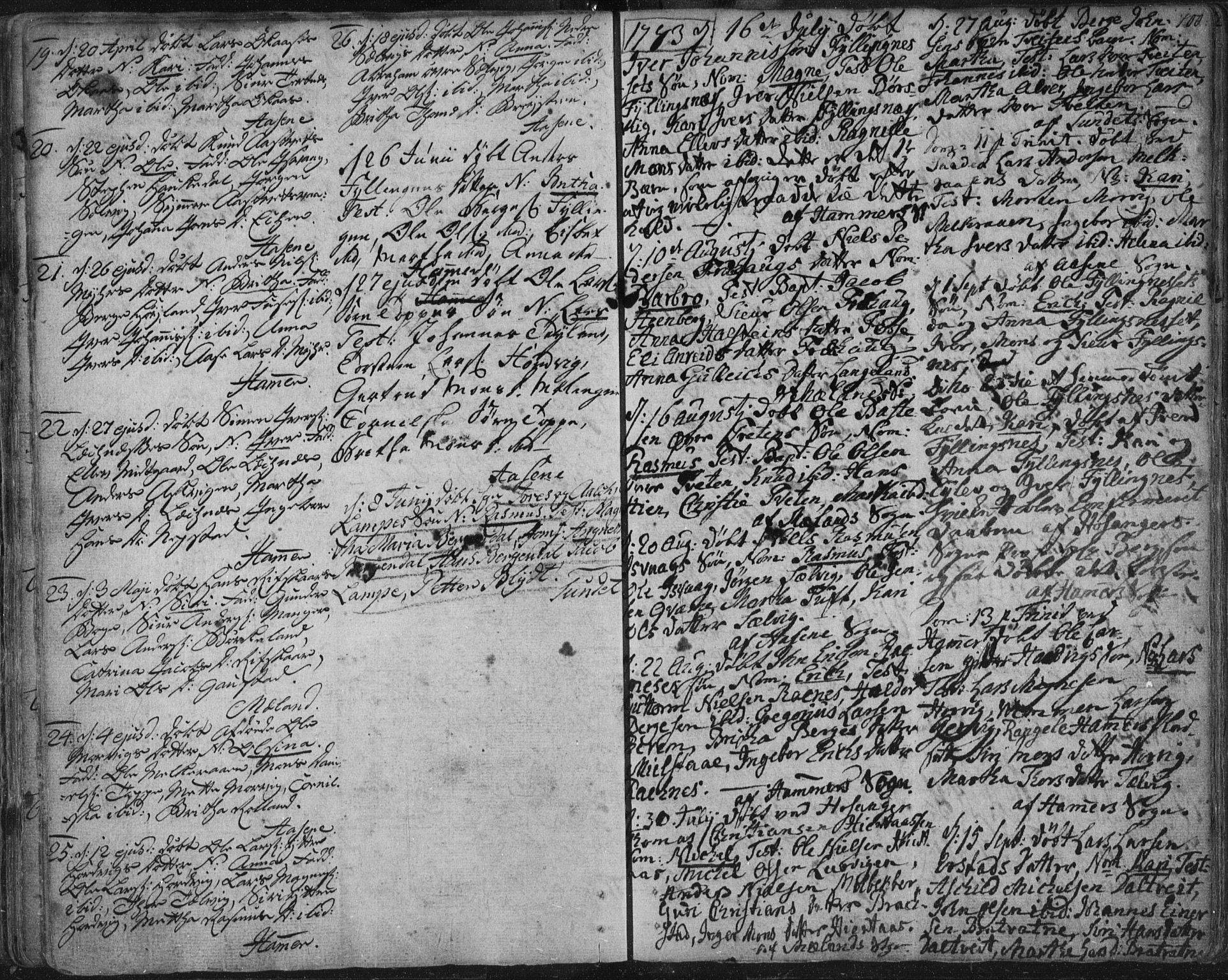 Hamre sokneprestembete, SAB/A-75501/H/Ha/Haa/Haaa/L0008: Parish register (official) no. A 8, 1778-1804, p. 100