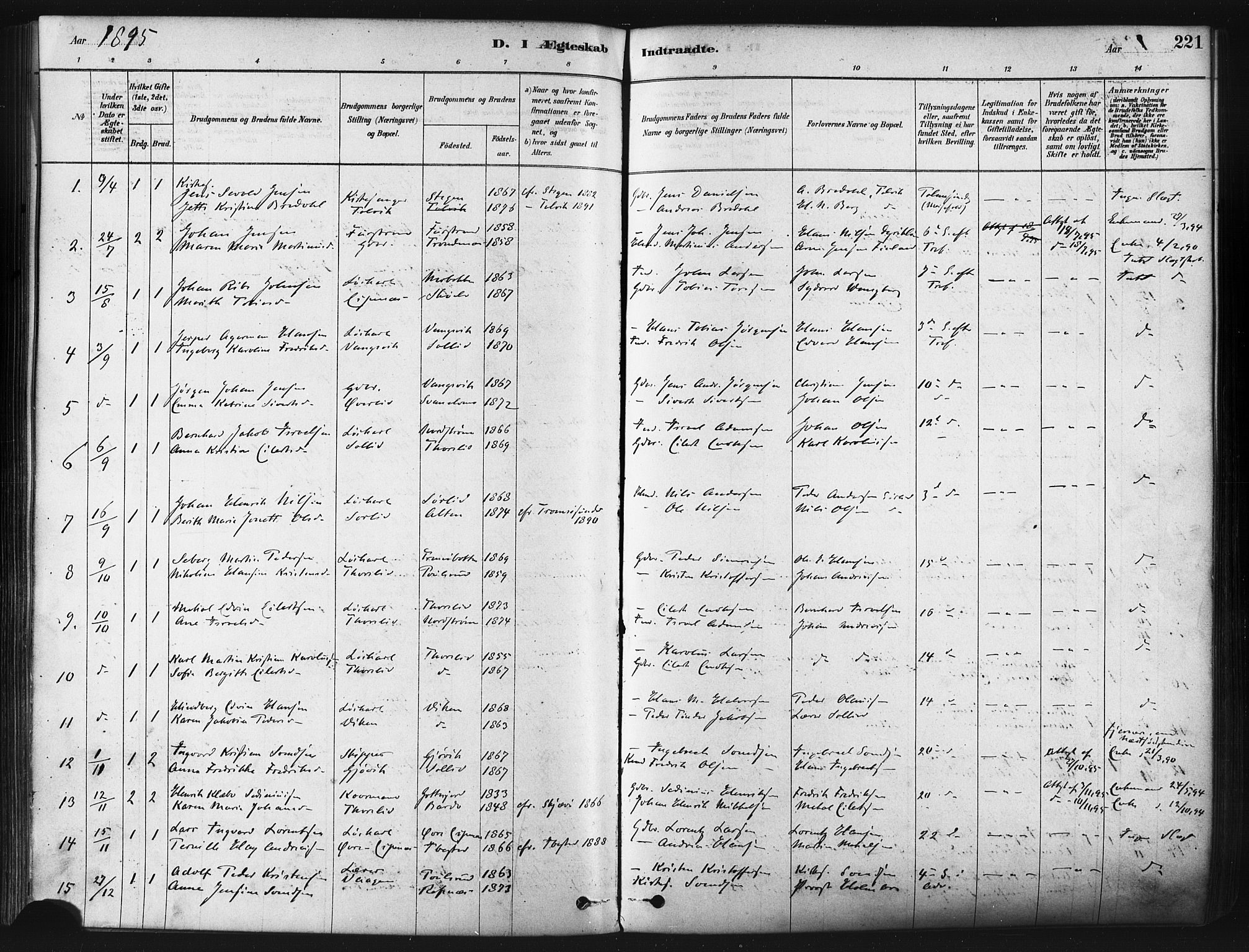 Tranøy sokneprestkontor, SATØ/S-1313/I/Ia/Iaa/L0009kirke: Parish register (official) no. 9, 1878-1904, p. 221