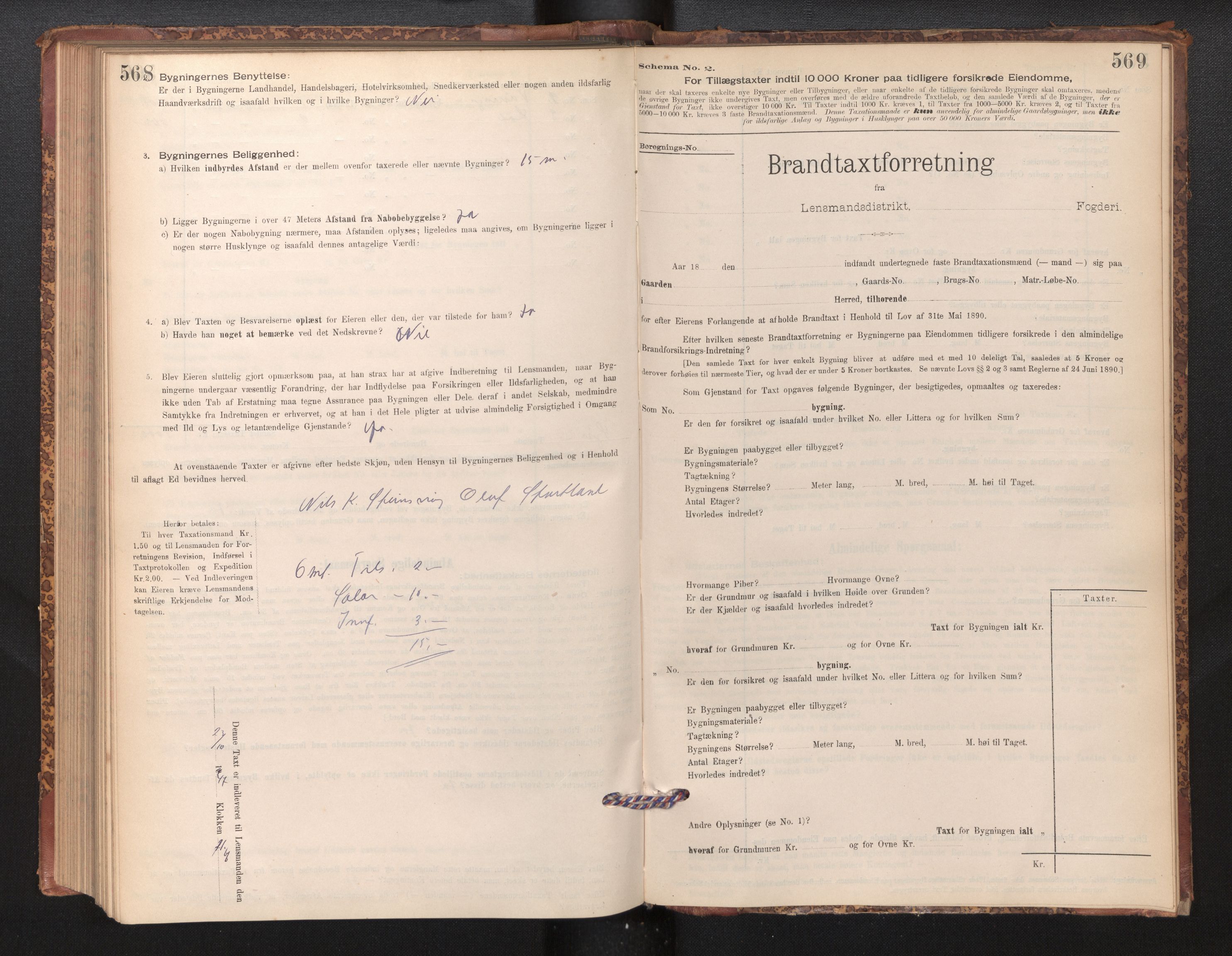Lensmannen i Finnås, SAB/A-31901/0012/L0002: Branntakstprotokoll, skjematakst, 1894-1954, p. 568-569