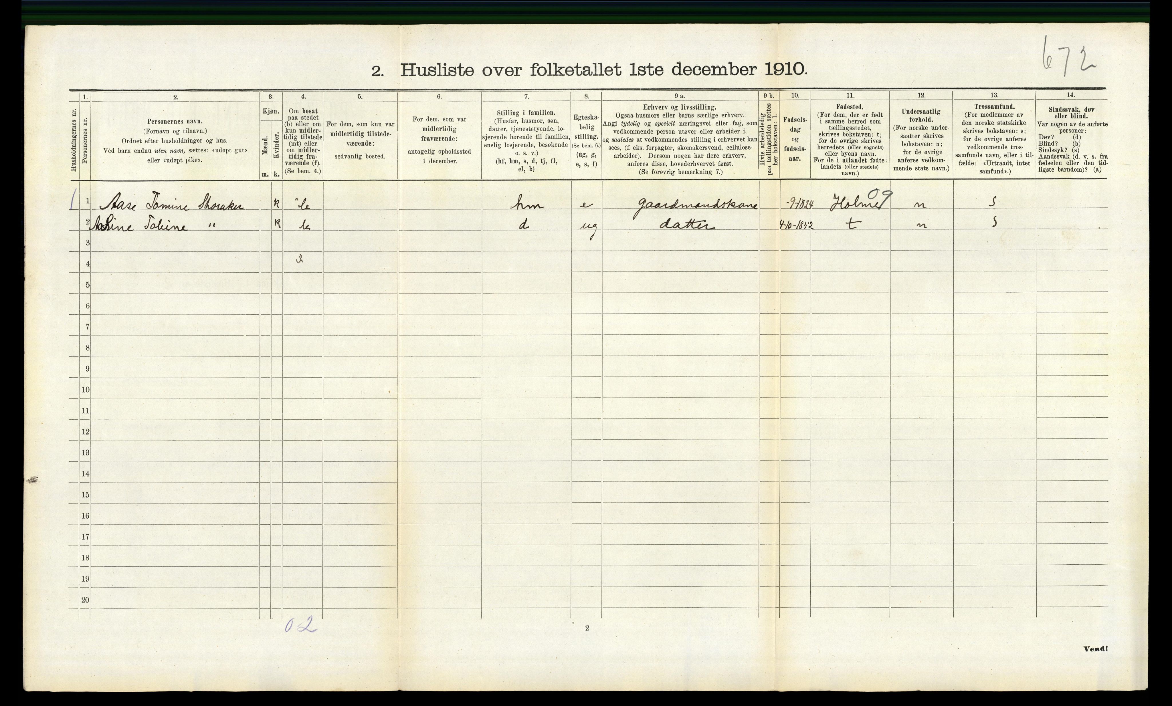 RA, 1910 census for Halse og Harkmark, 1910, p. 857