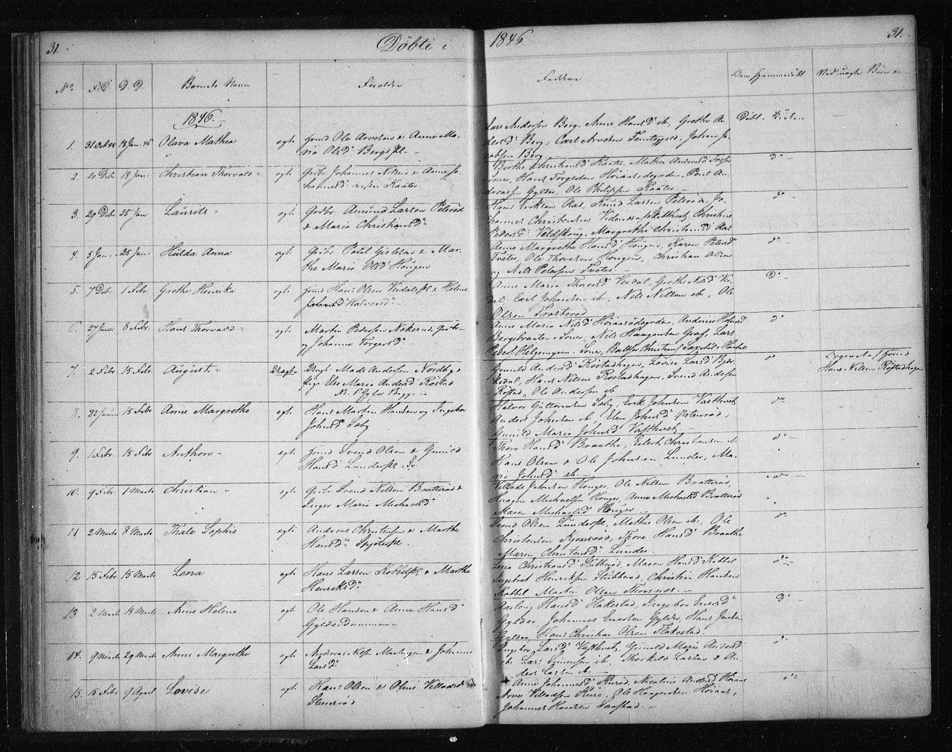 Våler prestekontor Kirkebøker, SAO/A-11083/F/Fa/L0006: Parish register (official) no. I 6, 1840-1861, p. 31