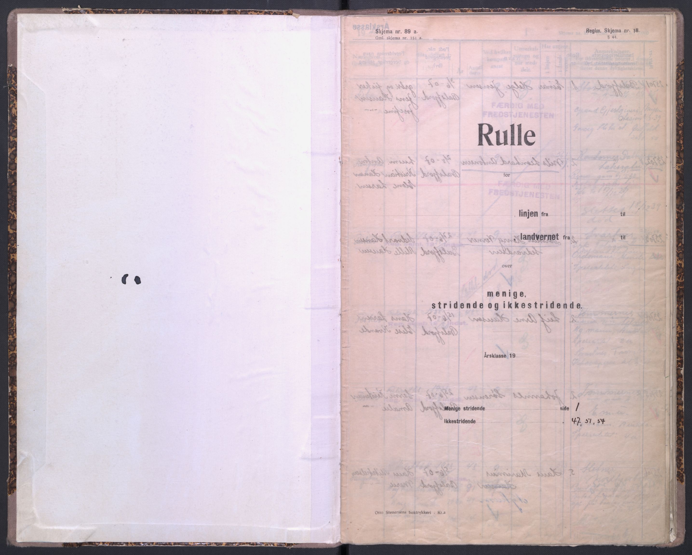 Forsvaret, Troms infanteriregiment nr. 16, AV/RA-RAFA-3146/P/Pa/L0004/0008: Ruller / Rulle for Lyngen bataljons menige mannskaper, årsklasse 1928, 1928